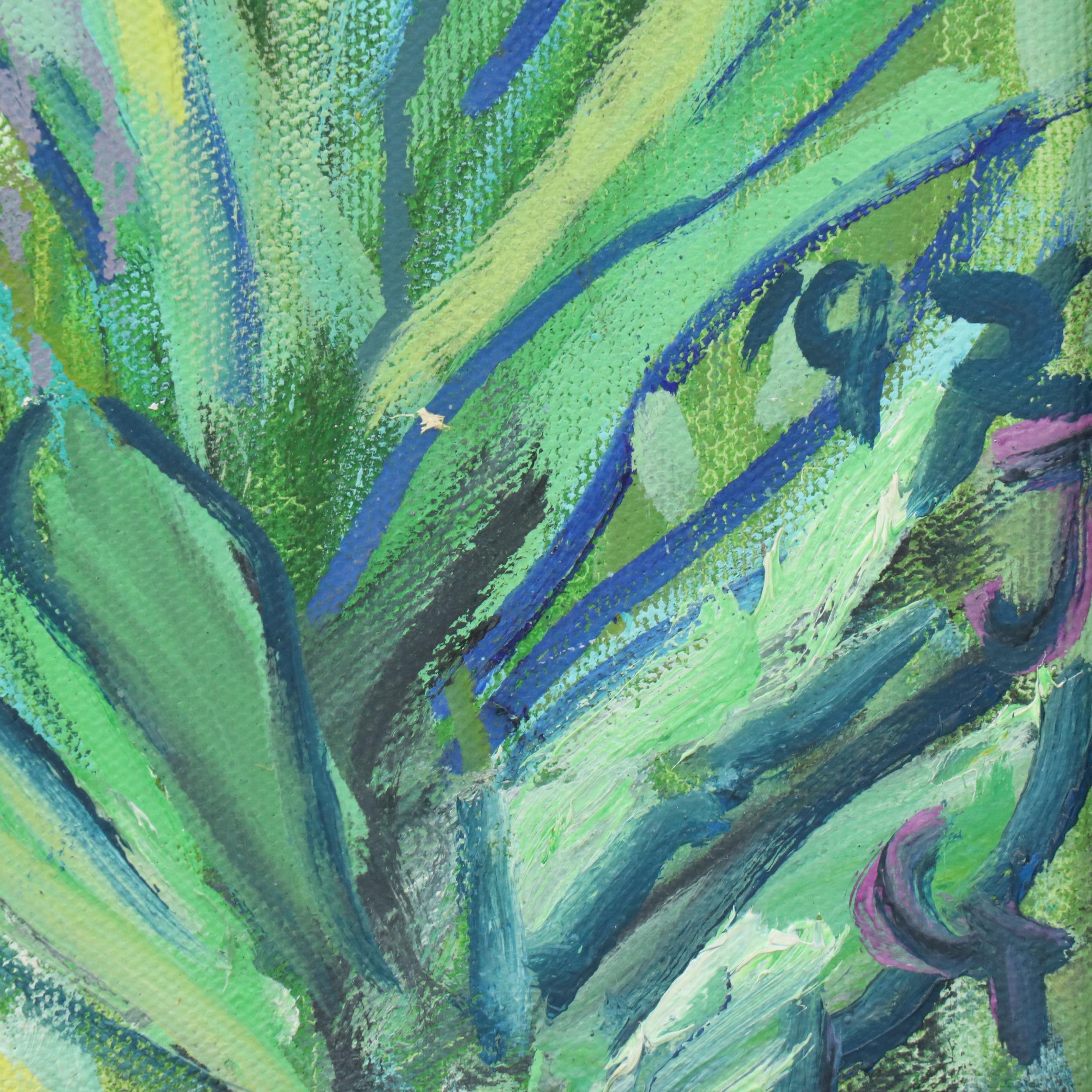 Janice Guttman Garden Landscape Acrylic Painting "Lake District, England," 1992