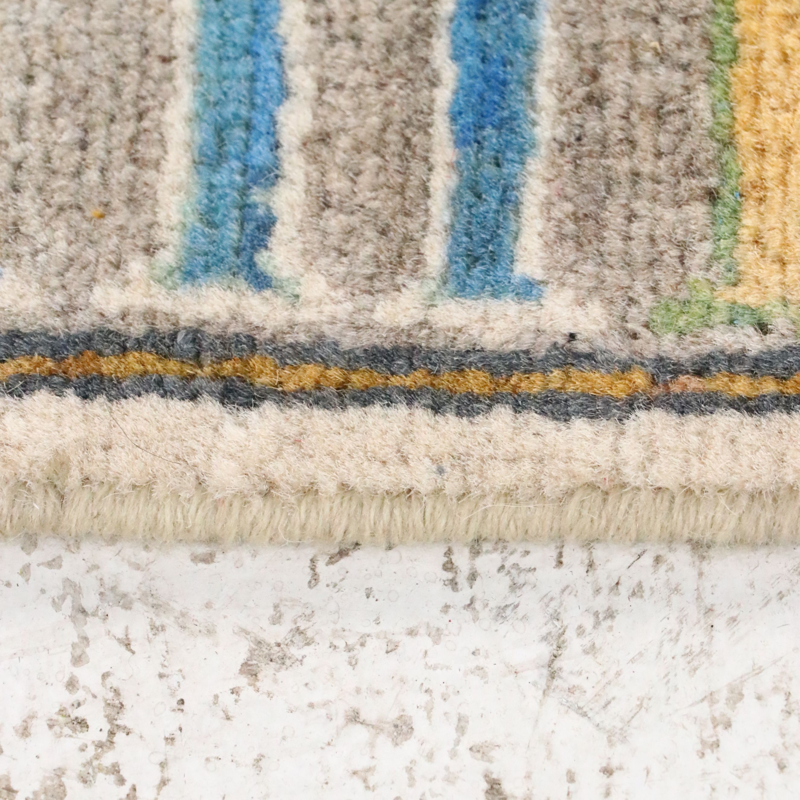 5' x 6'6 Hand-Knotted Pakistani Pictorial War Area Rug