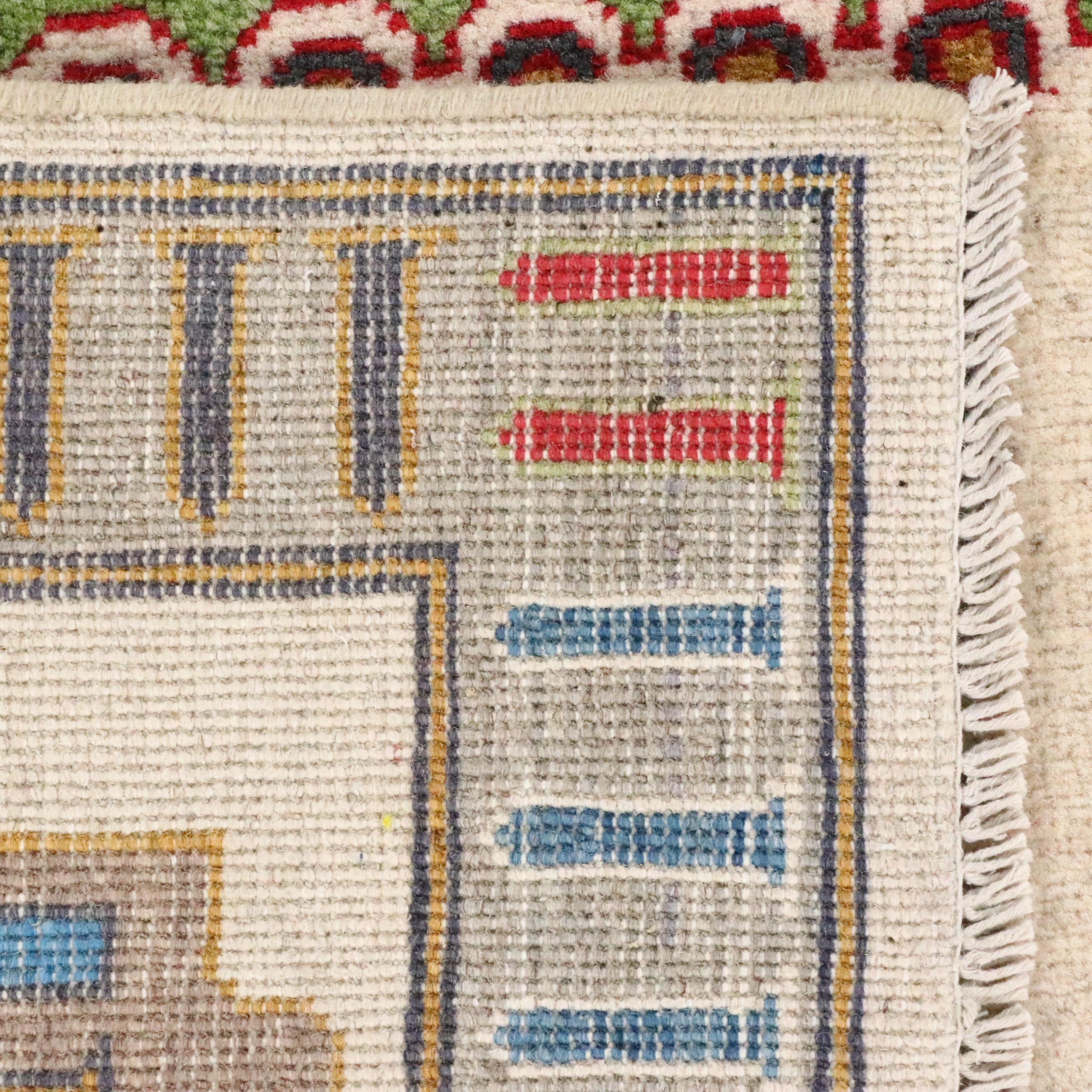 5' x 6'6 Hand-Knotted Pakistani Pictorial War Area Rug