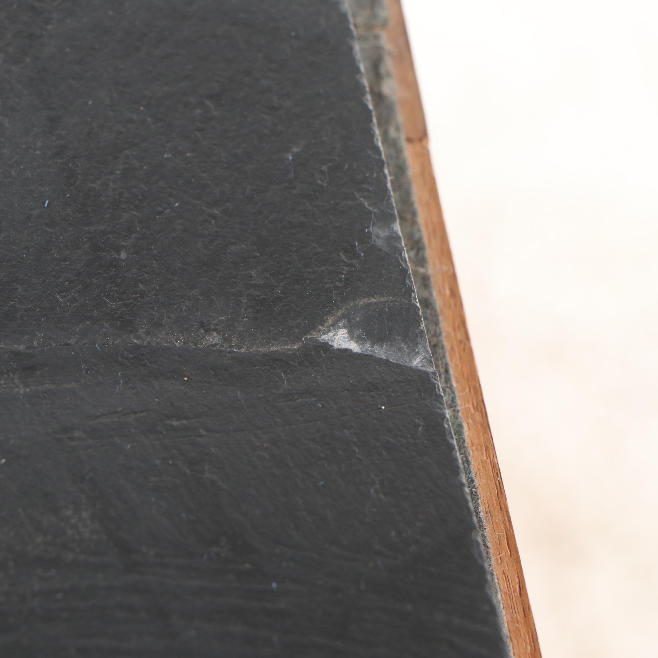 Mid Century Modern Douglas Fir Slate Top Record Cabinet and Storage Cabinet