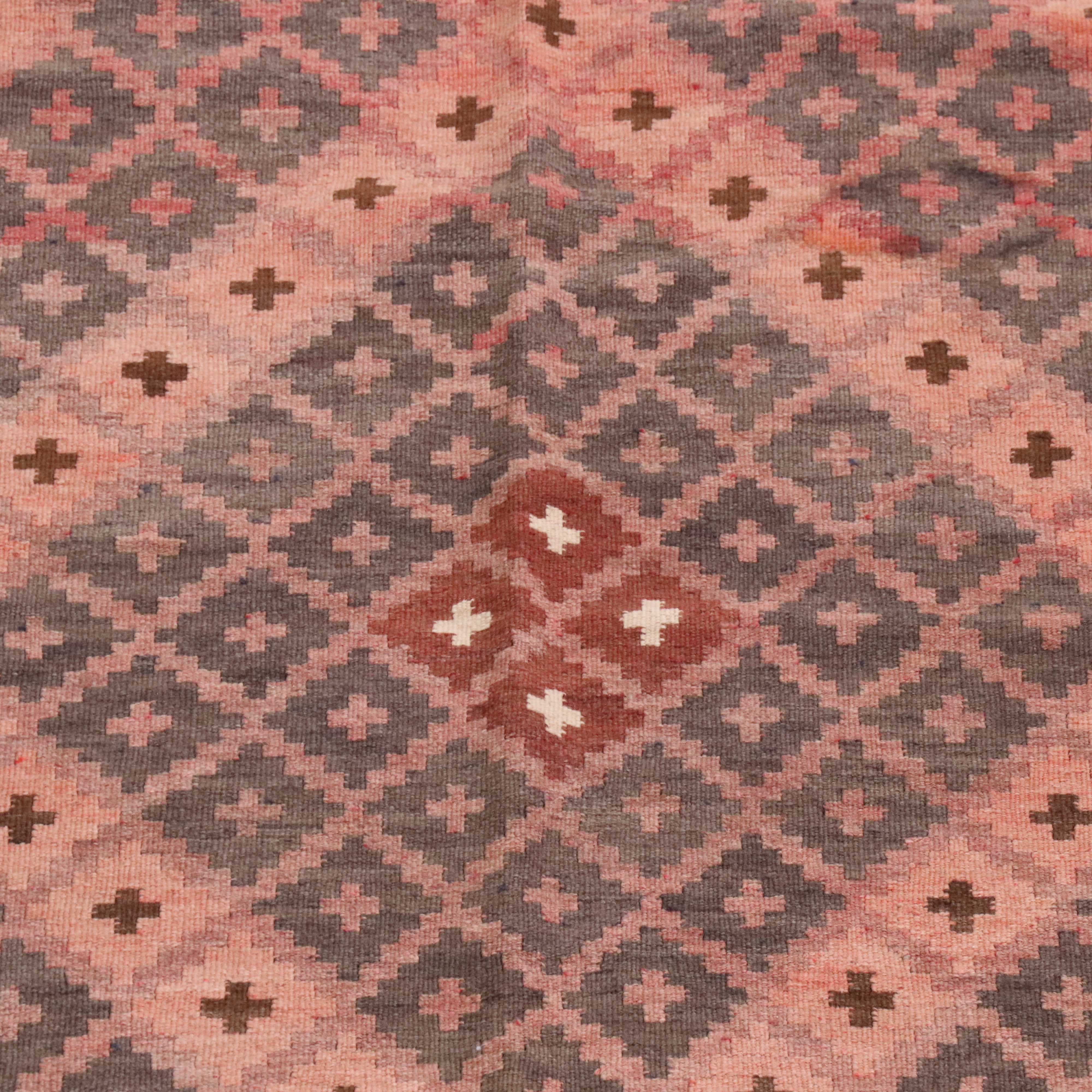 8'2 x 14'1 Handwoven Turkish Kilim Room-Sized Rug