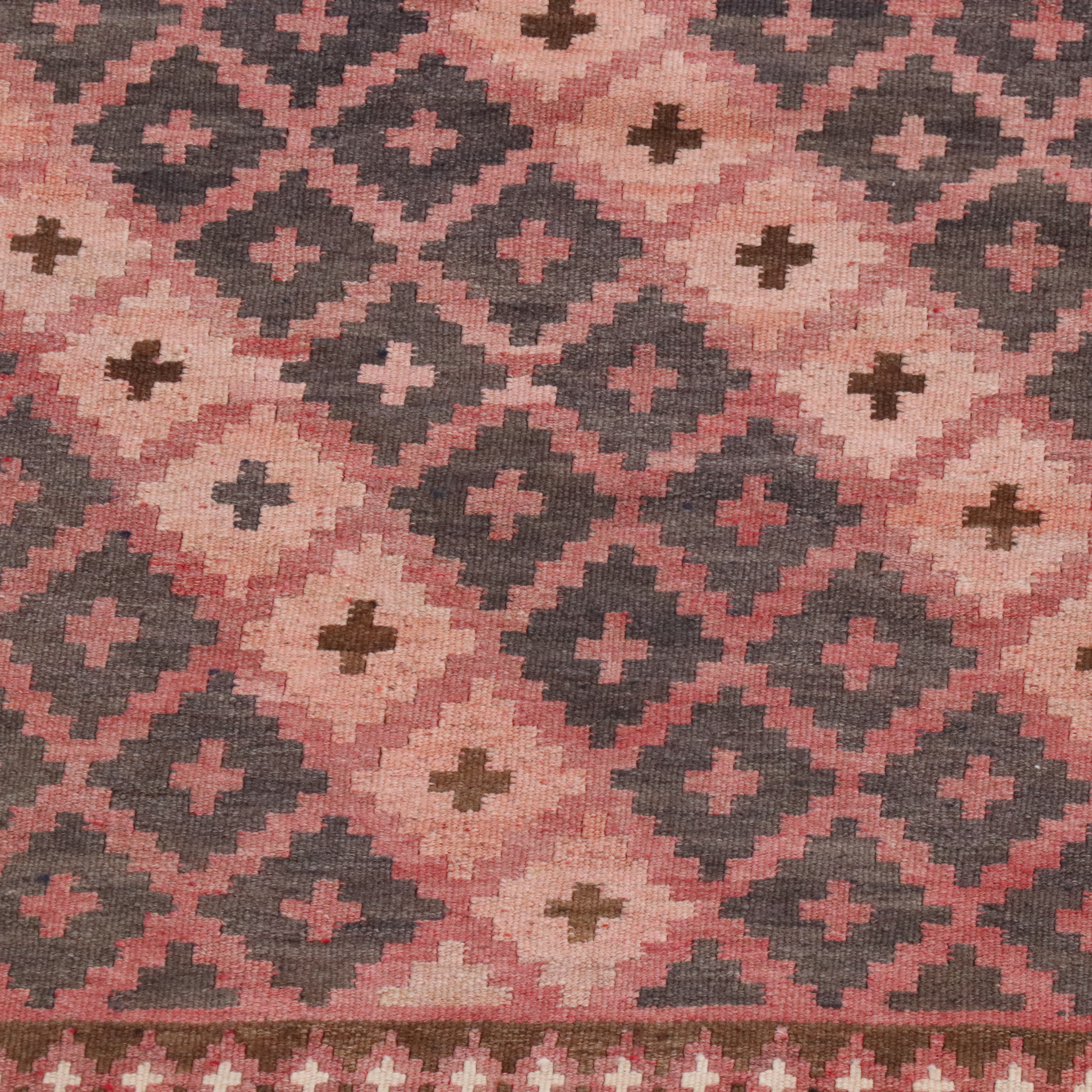 8'2 x 14'1 Handwoven Turkish Kilim Room-Sized Rug