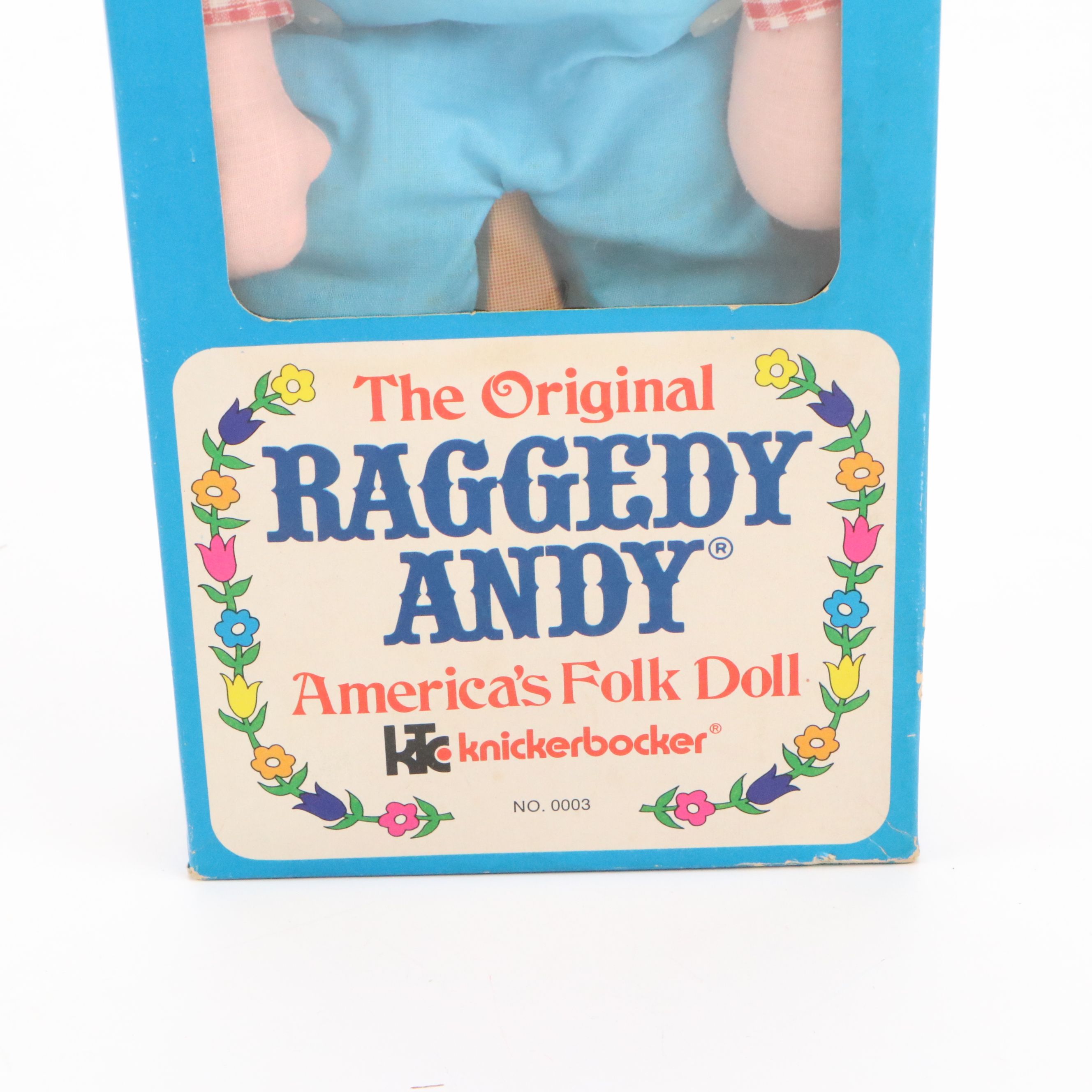 Raggedy Ann and Andy, Gorham 'July' Doll of the Month and Tin Noise Makers