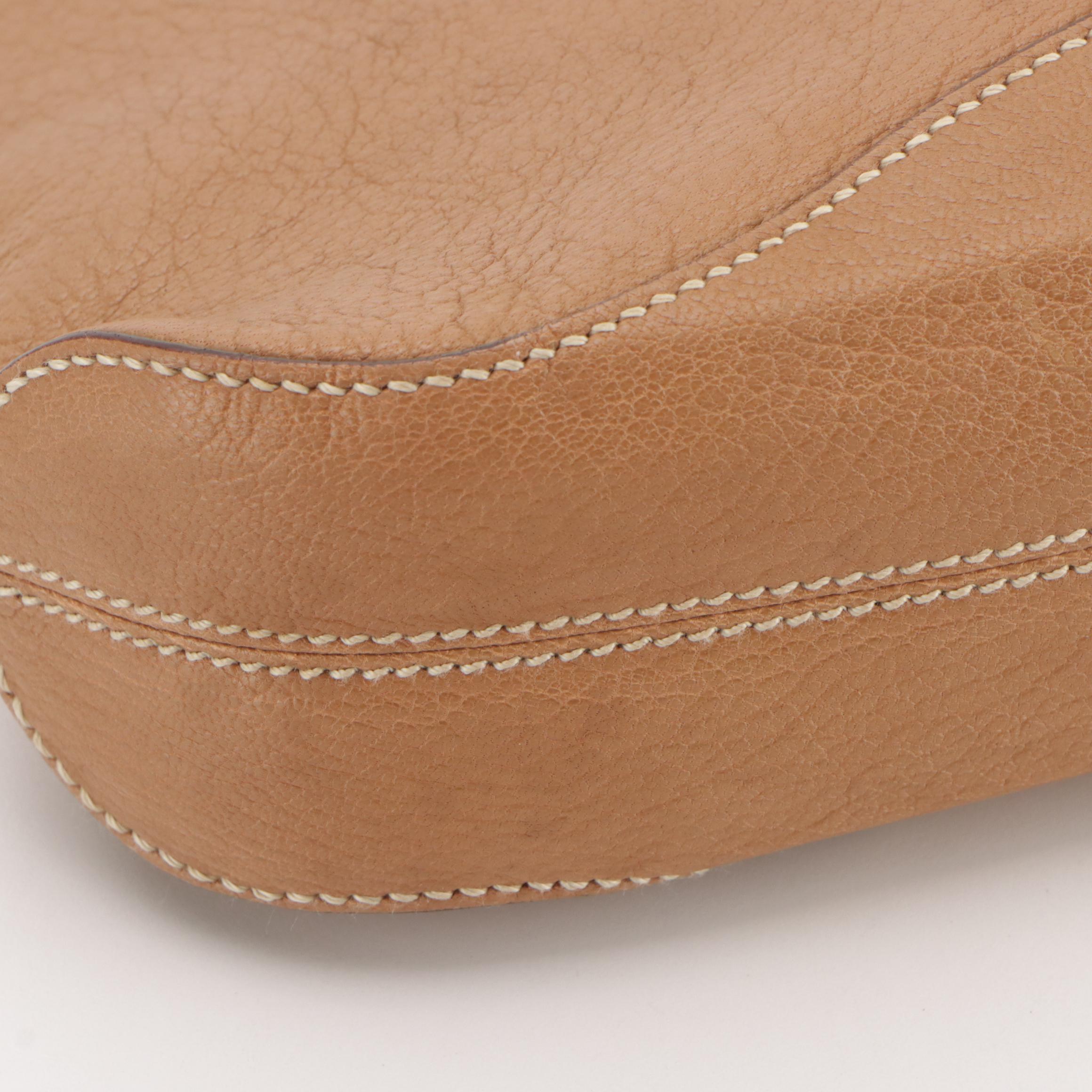 Cartier Marcello de Cartier Handbag in Camel Brown Grained Leather