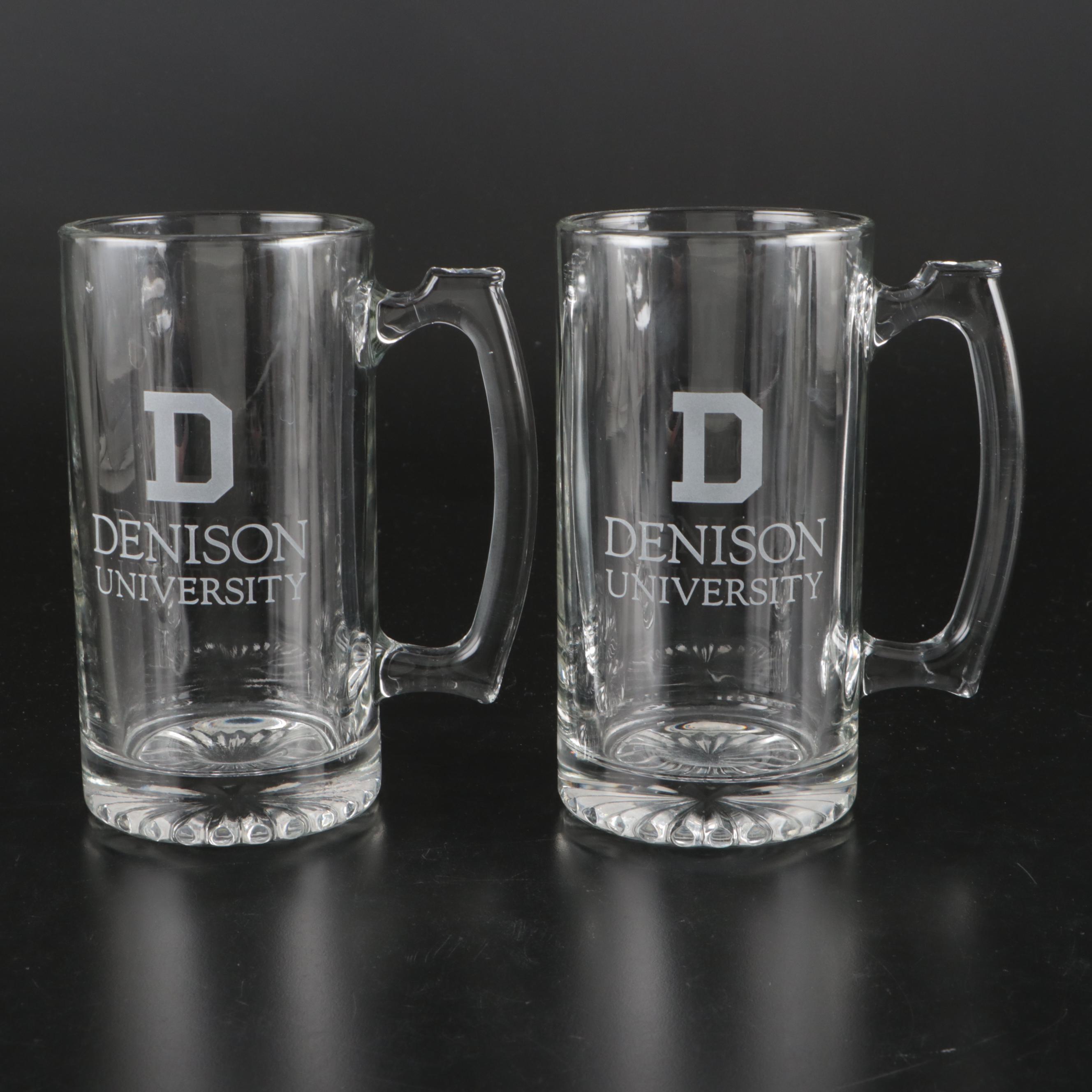 Denison University Glass and Porcelain Mugs