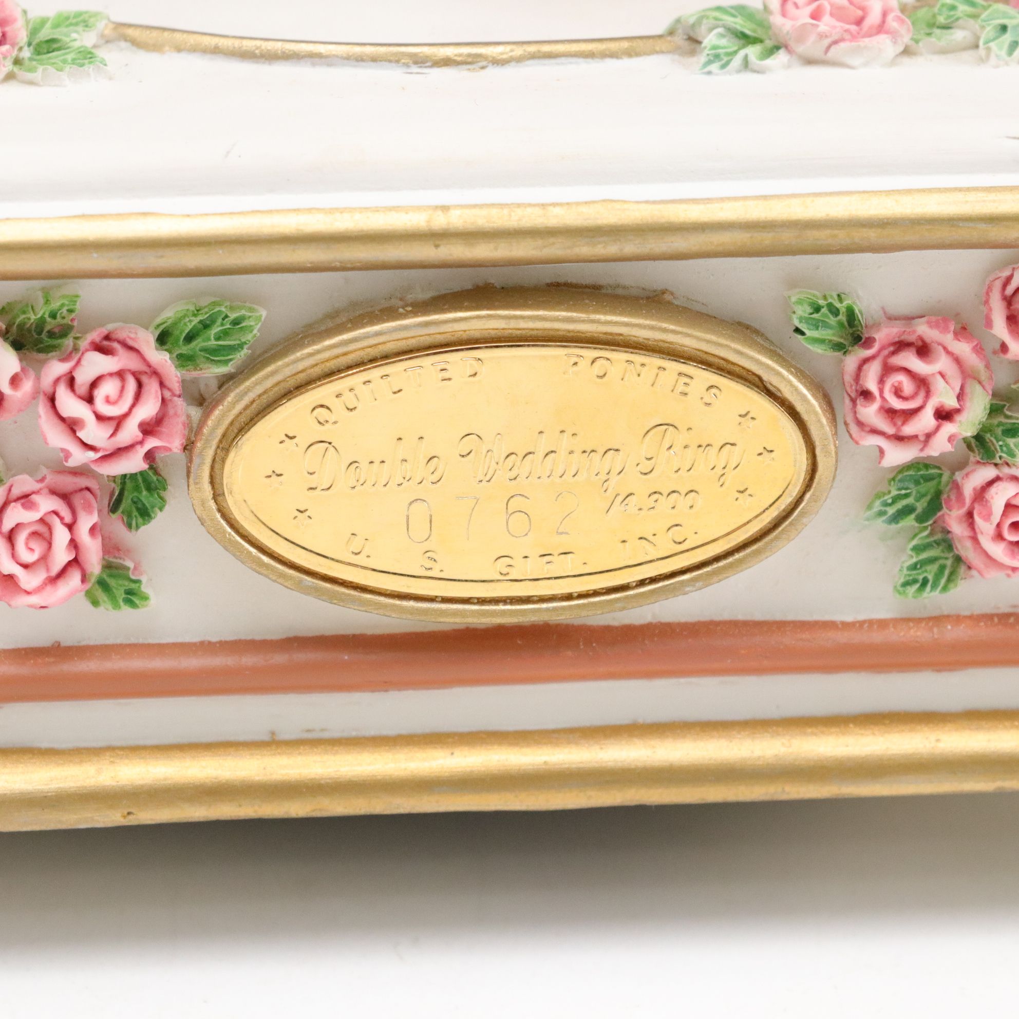 Quilted Ponies "Double Wedding Ring" and "Vine Patch" with Other Carousel Horses