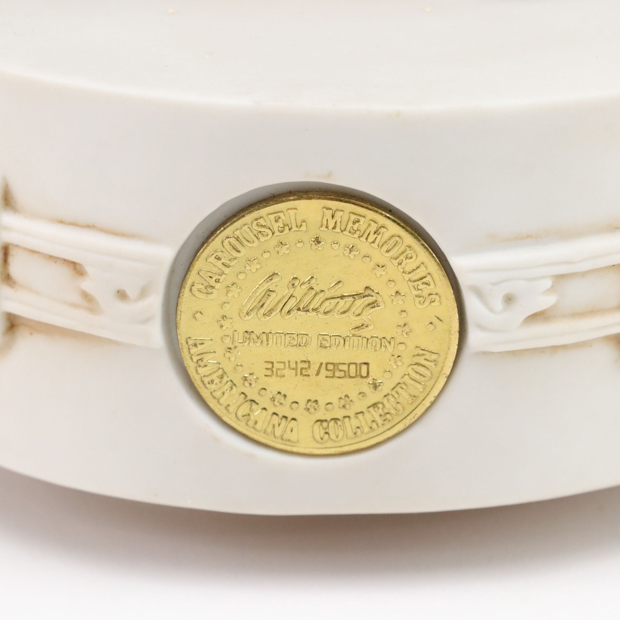 Quilted Ponies "Double Wedding Ring" and "Vine Patch" with Other Carousel Horses