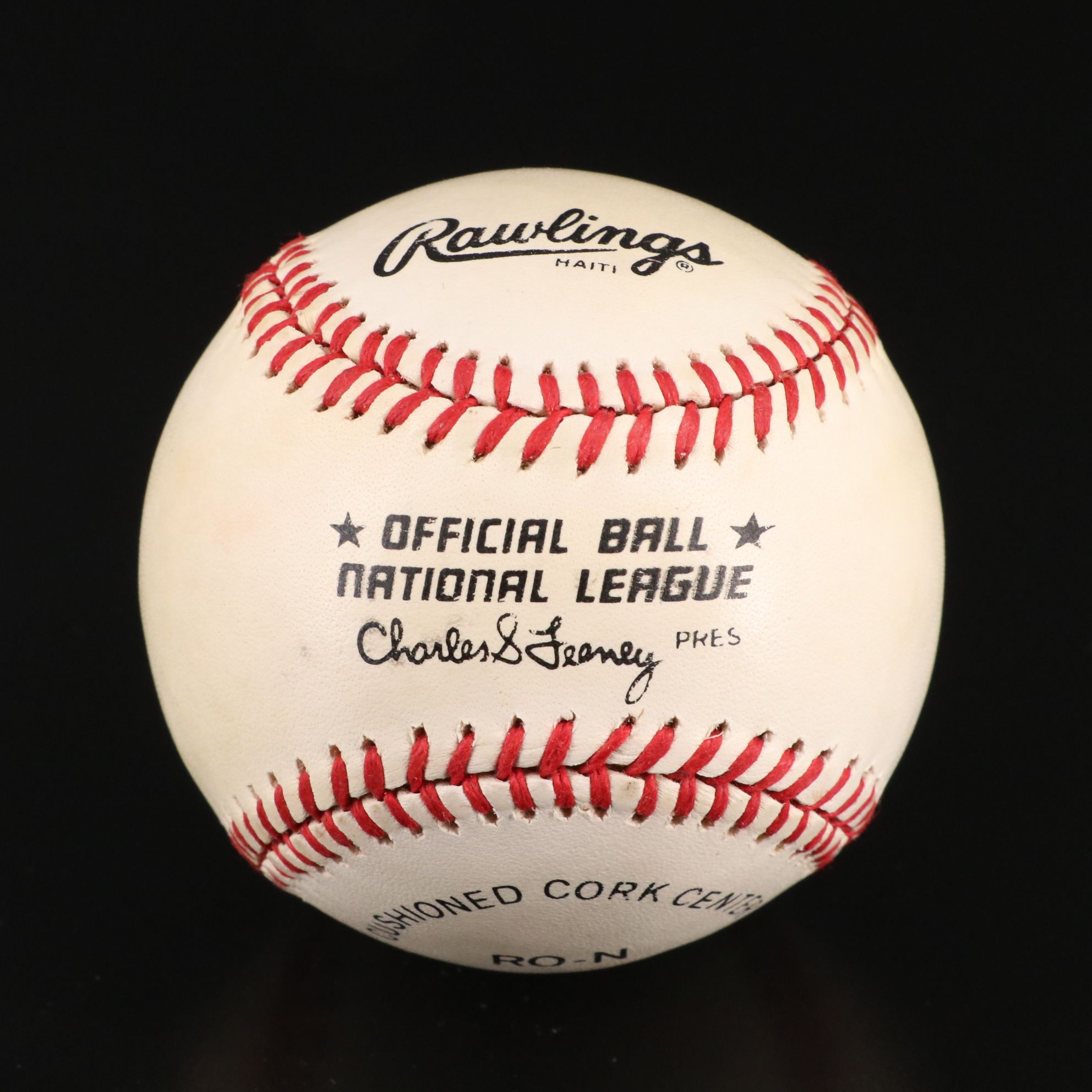 Johnny Bench and Pete Rose Signed Rawlings Official National League Baseball