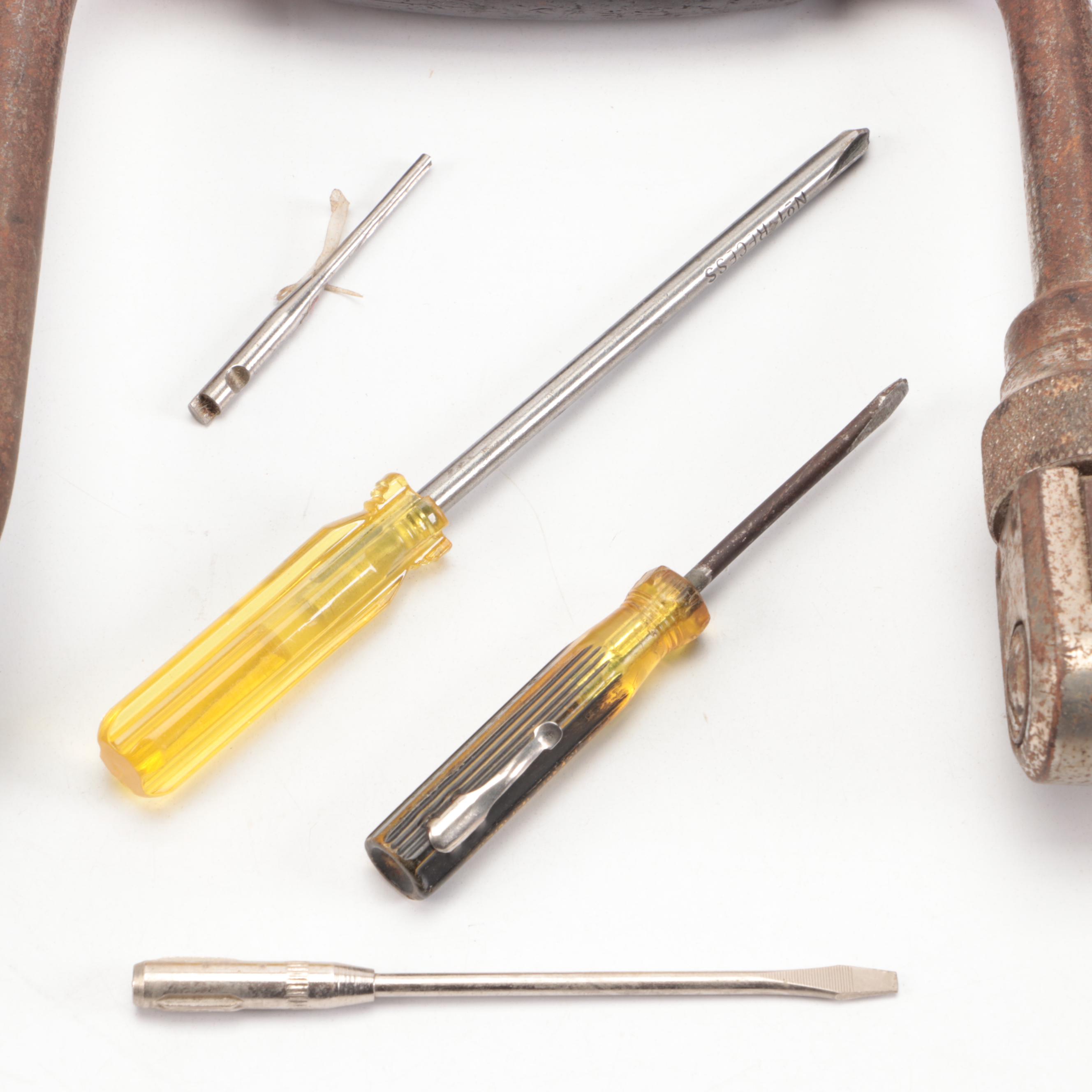 Hand Plane and Brace Drill with North Bros. MFG Co. Hand Tools