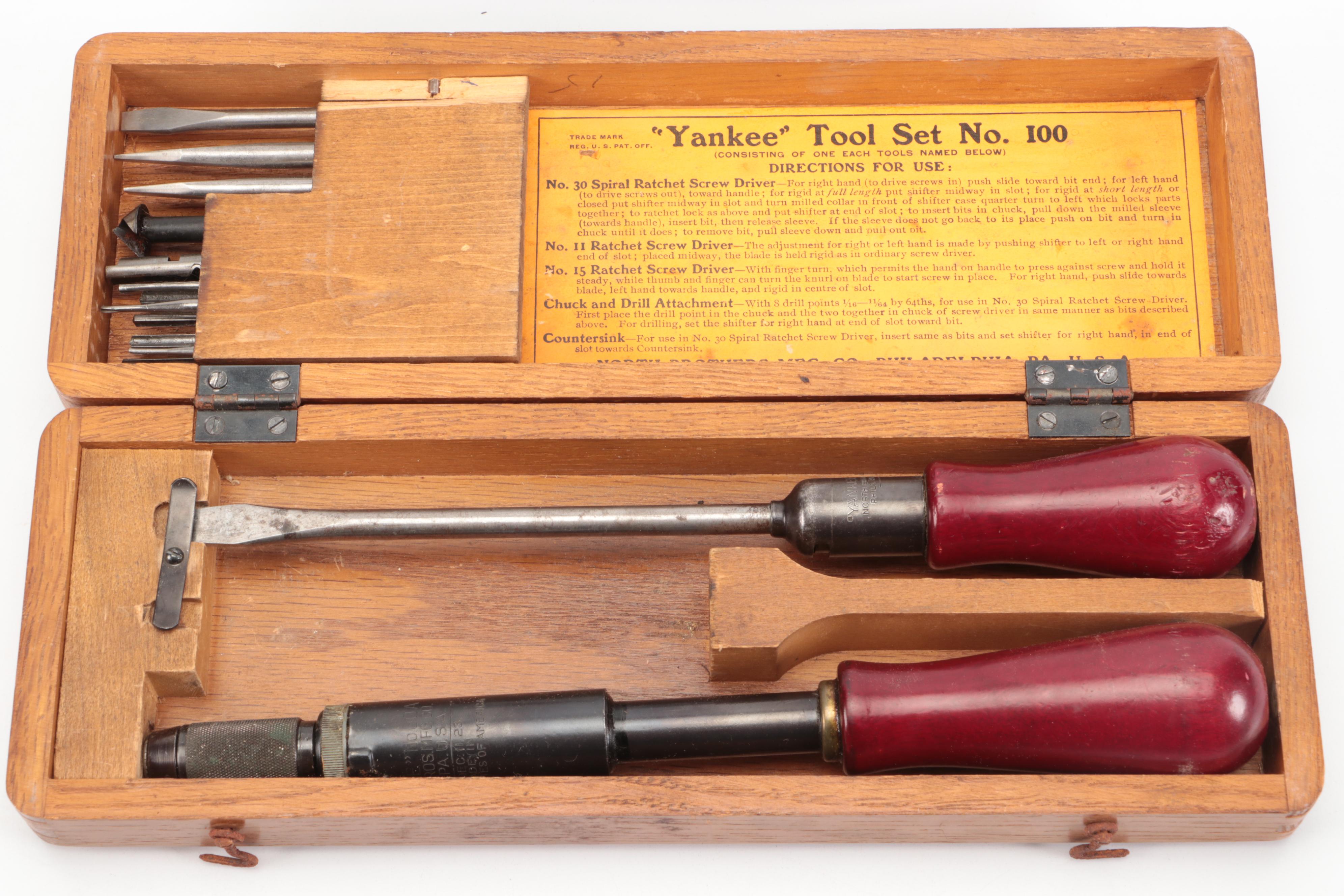 Hand Plane and Brace Drill with North Bros. MFG Co. Hand Tools