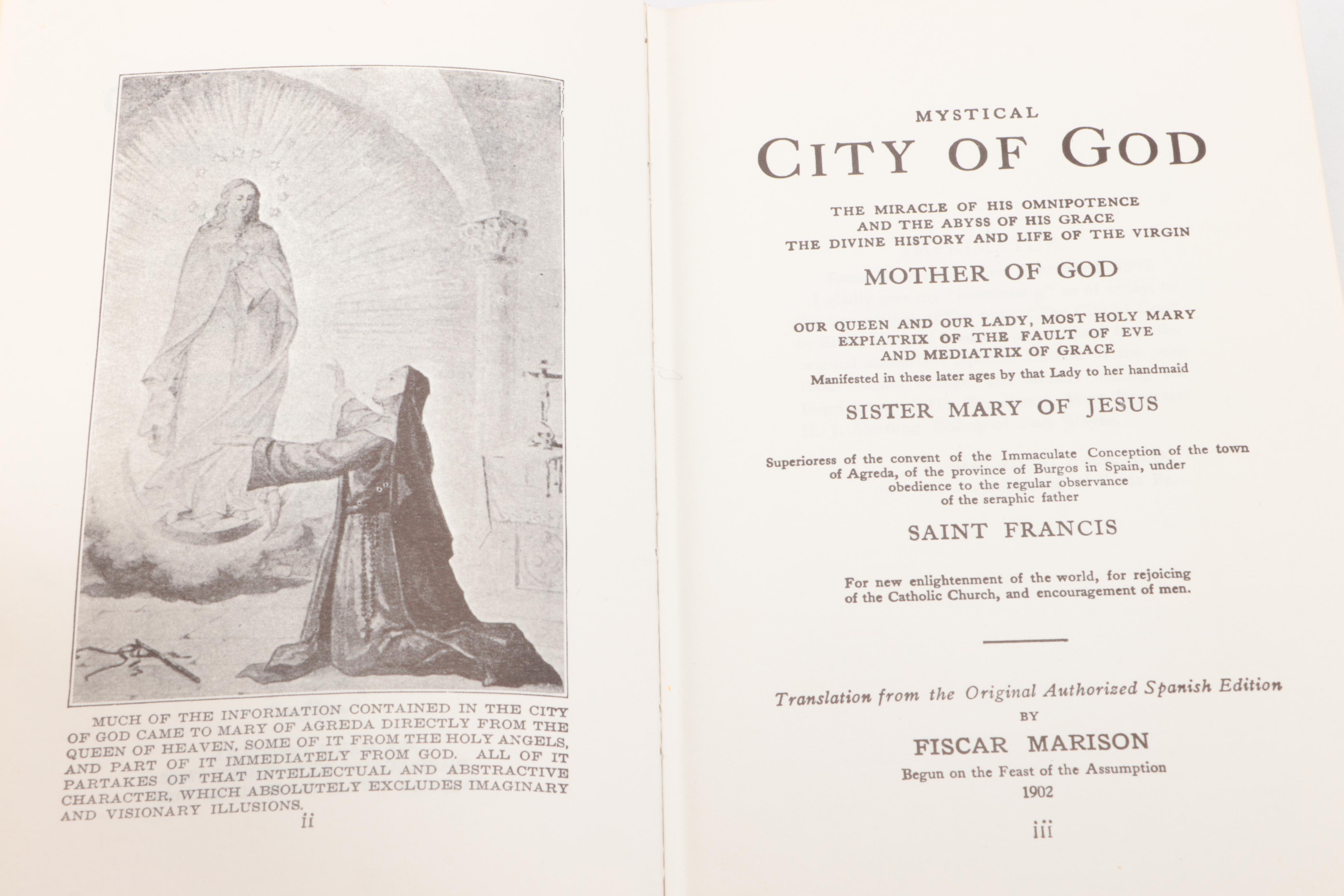 "Mystical City of God" Four-Volume Set by Mary of Jesus of Ágreda