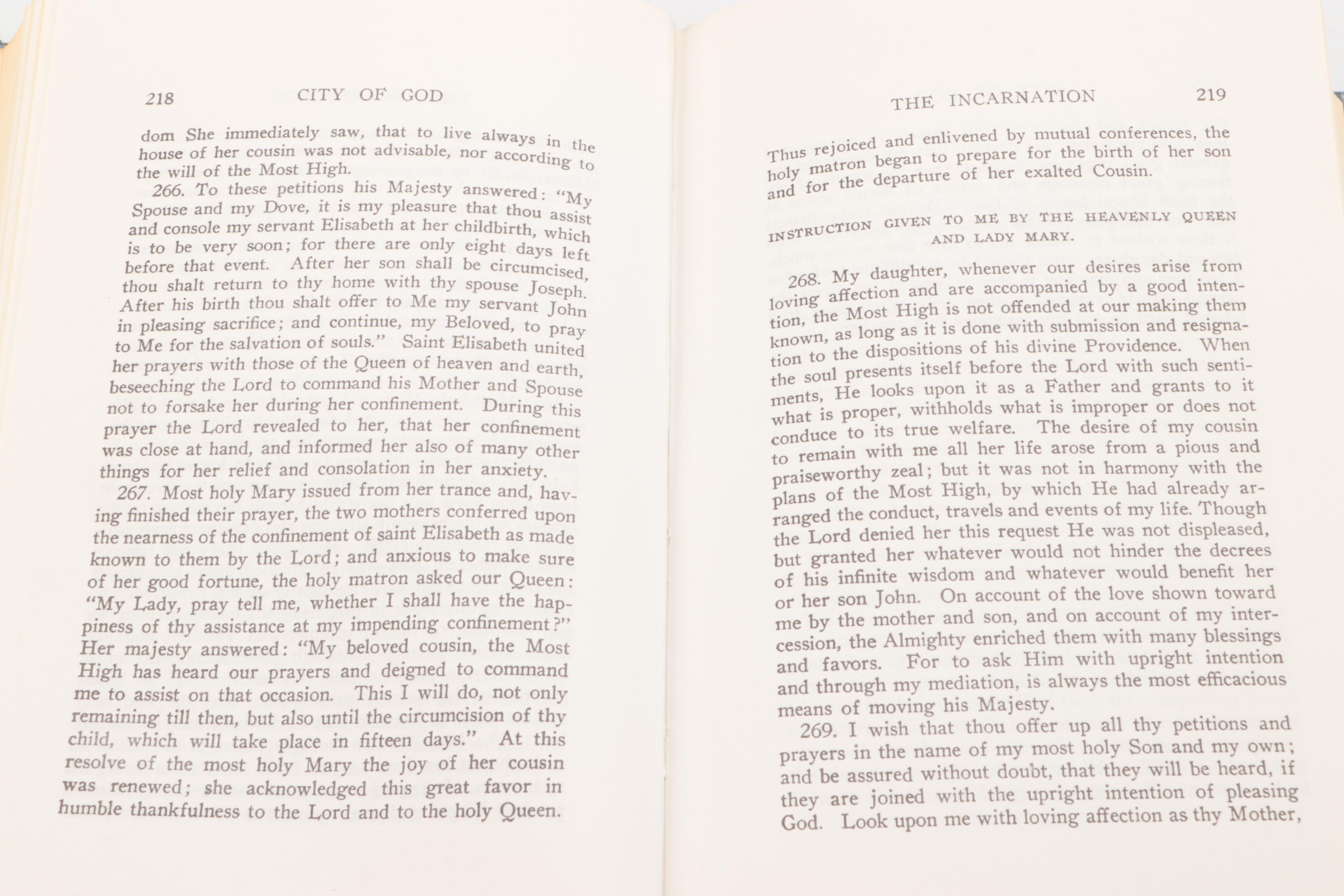 "Mystical City of God" Four-Volume Set by Mary of Jesus of Ágreda