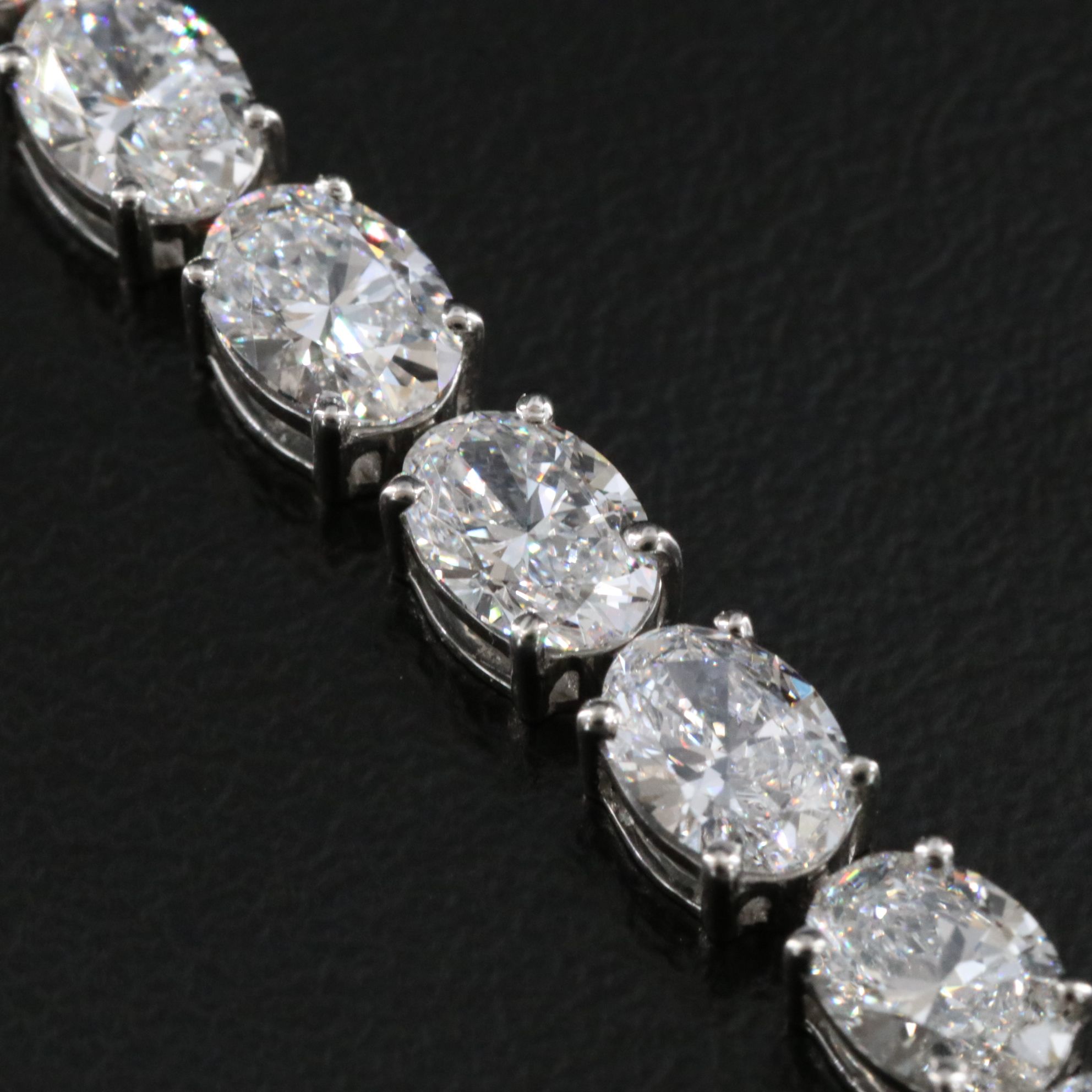Platinum 11.24 CTW Lab Grown Diamond Line Bracelet