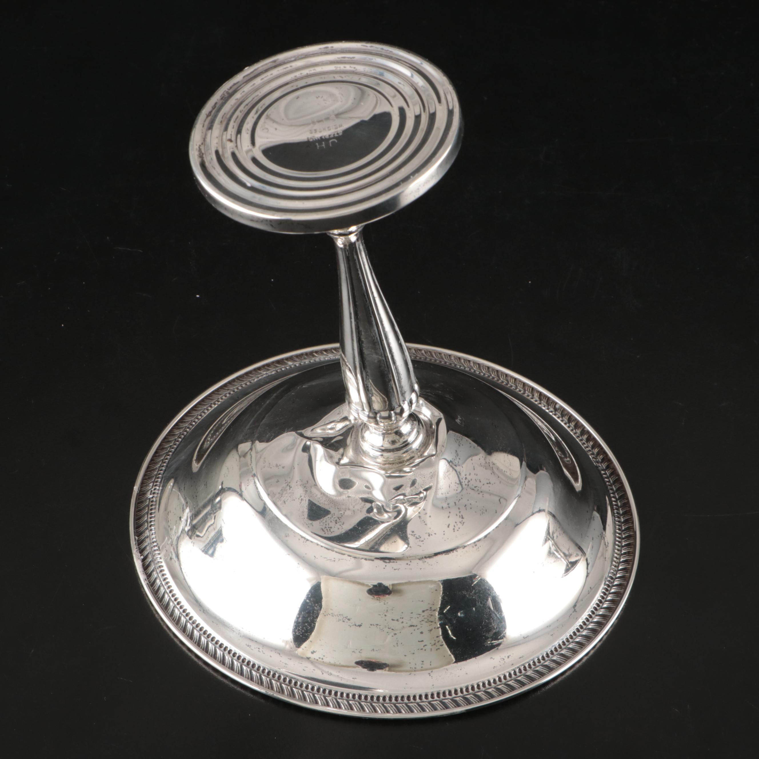 Lenox Sterling Creamer and Sugar Bowl, JH Sterling Compote, and Sterling Basket