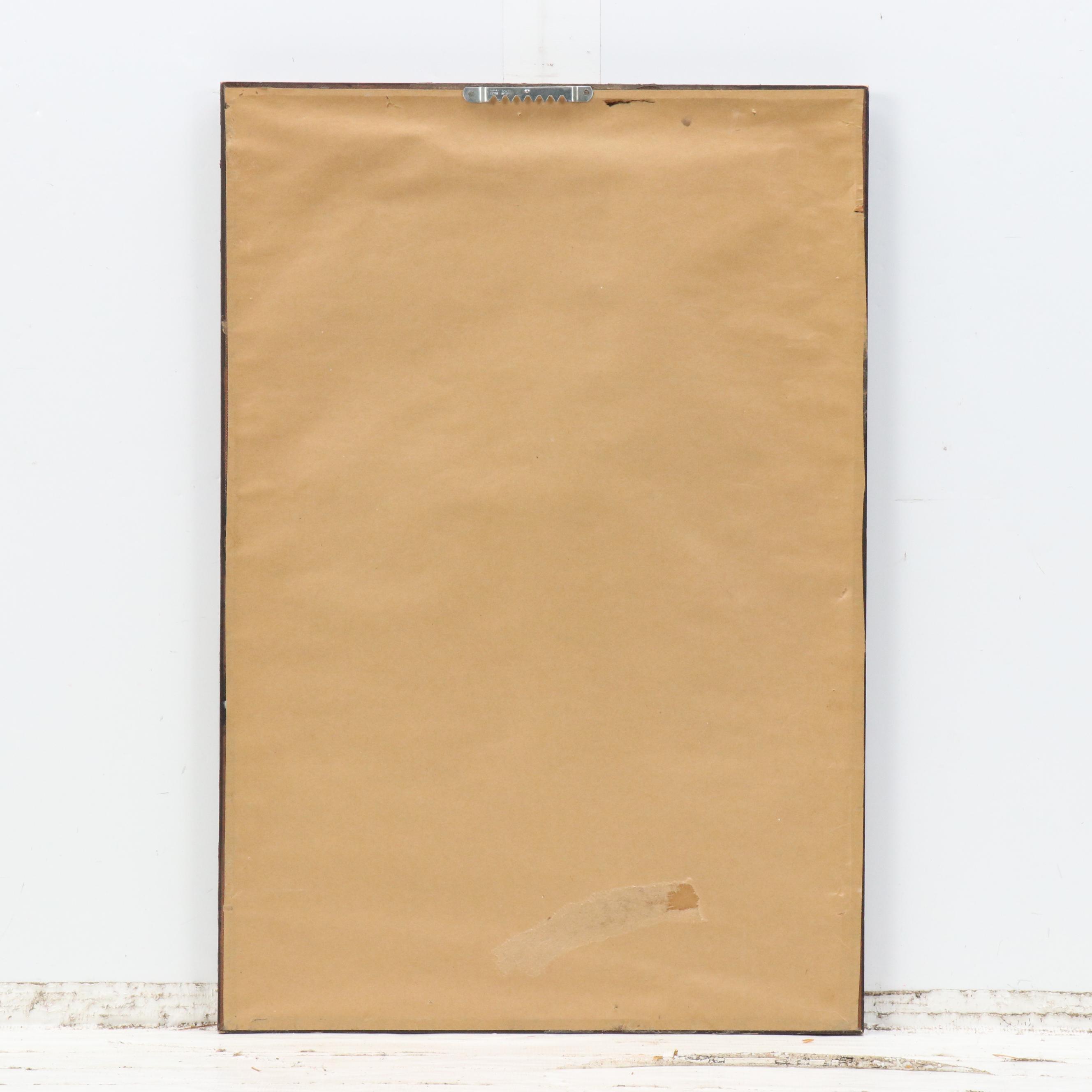 Woodblock "Night Heron on Willow"