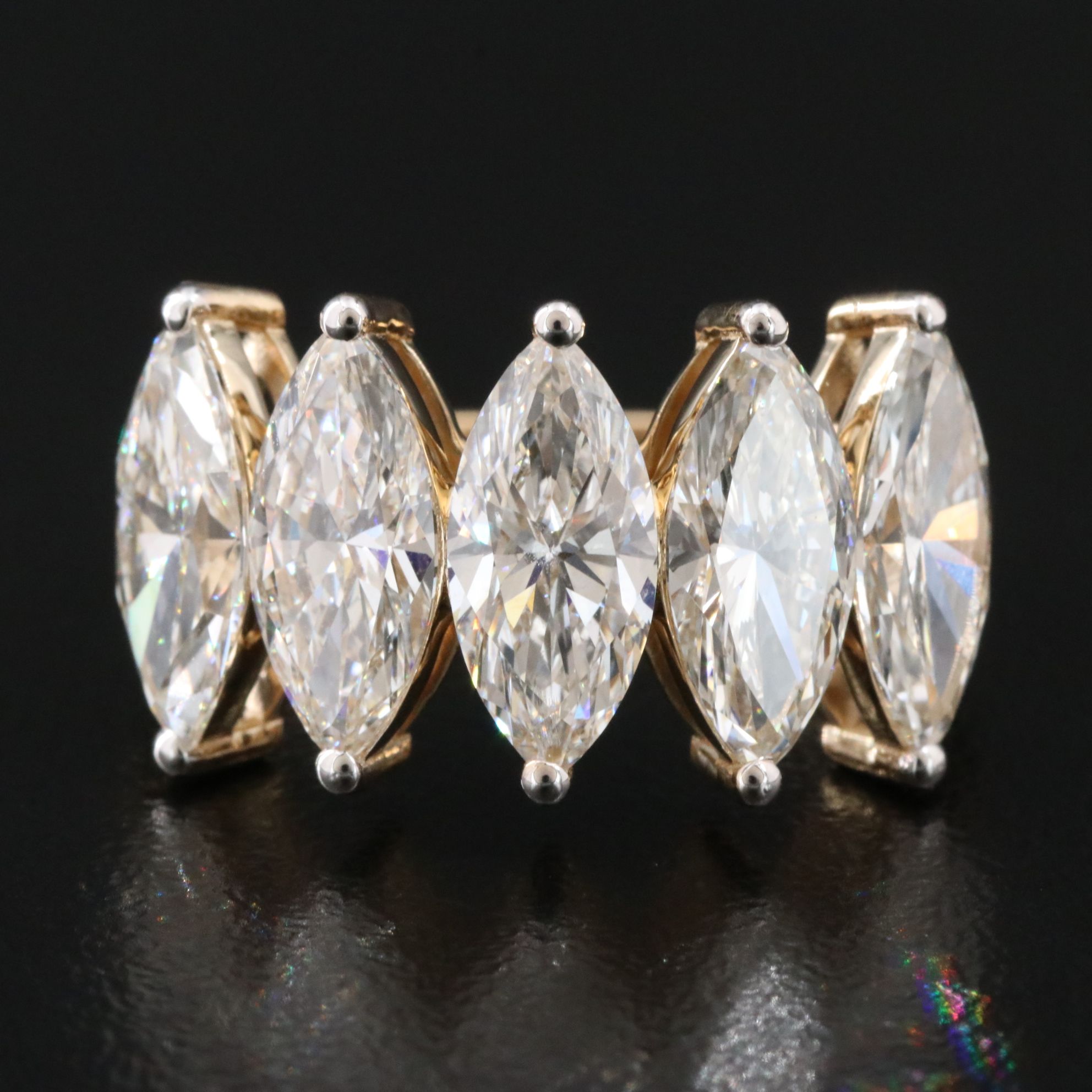 14K 4.34 CTW Lab Grown Diamond Ring