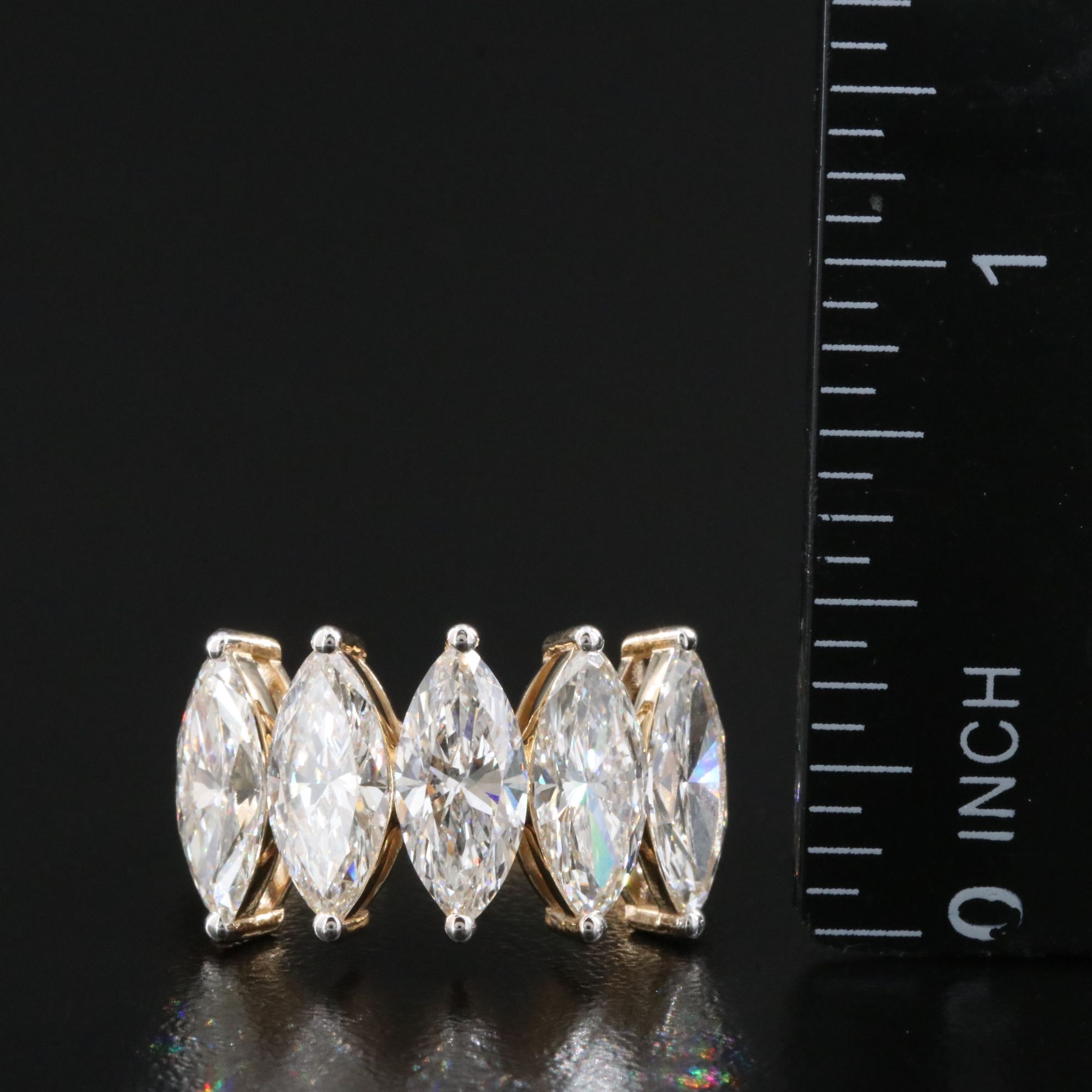 14K 4.34 CTW Lab Grown Diamond Ring