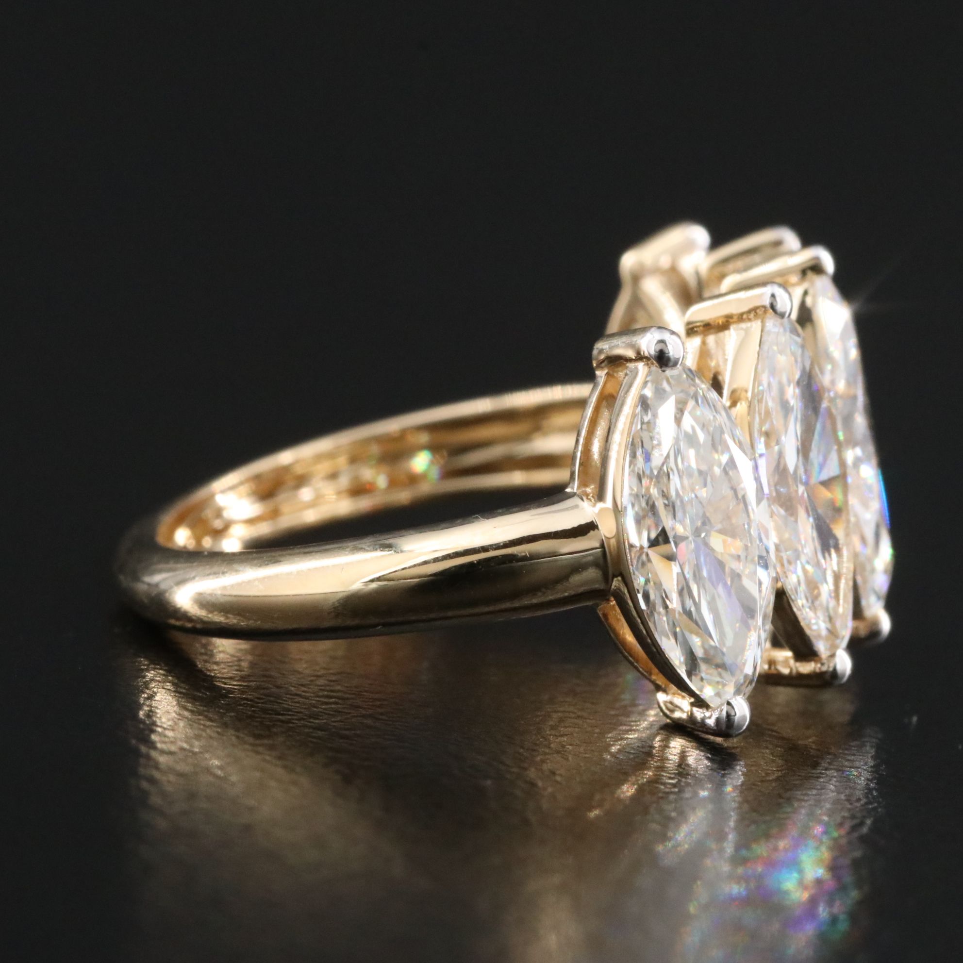 14K 4.34 CTW Lab Grown Diamond Ring