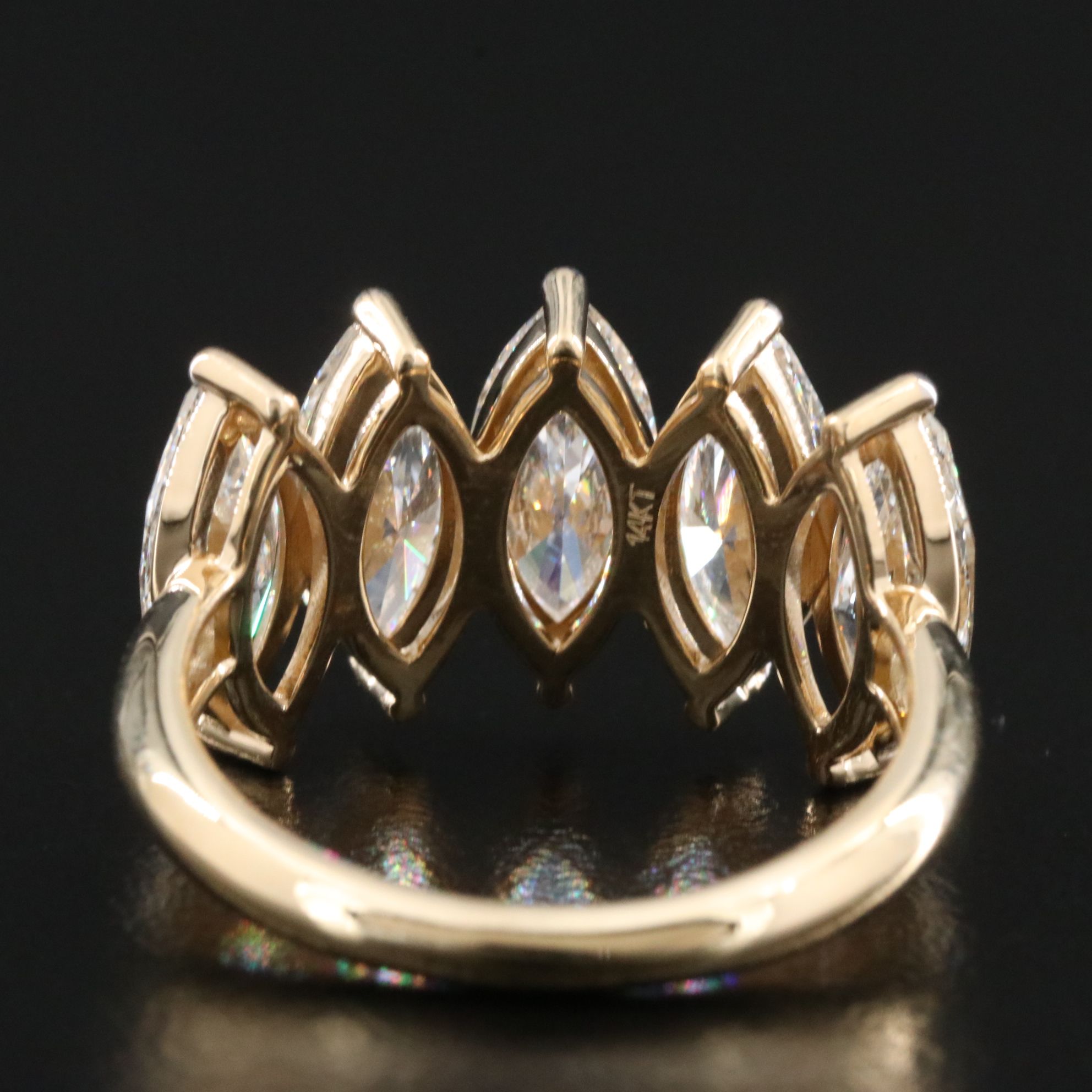 14K 4.34 CTW Lab Grown Diamond Ring