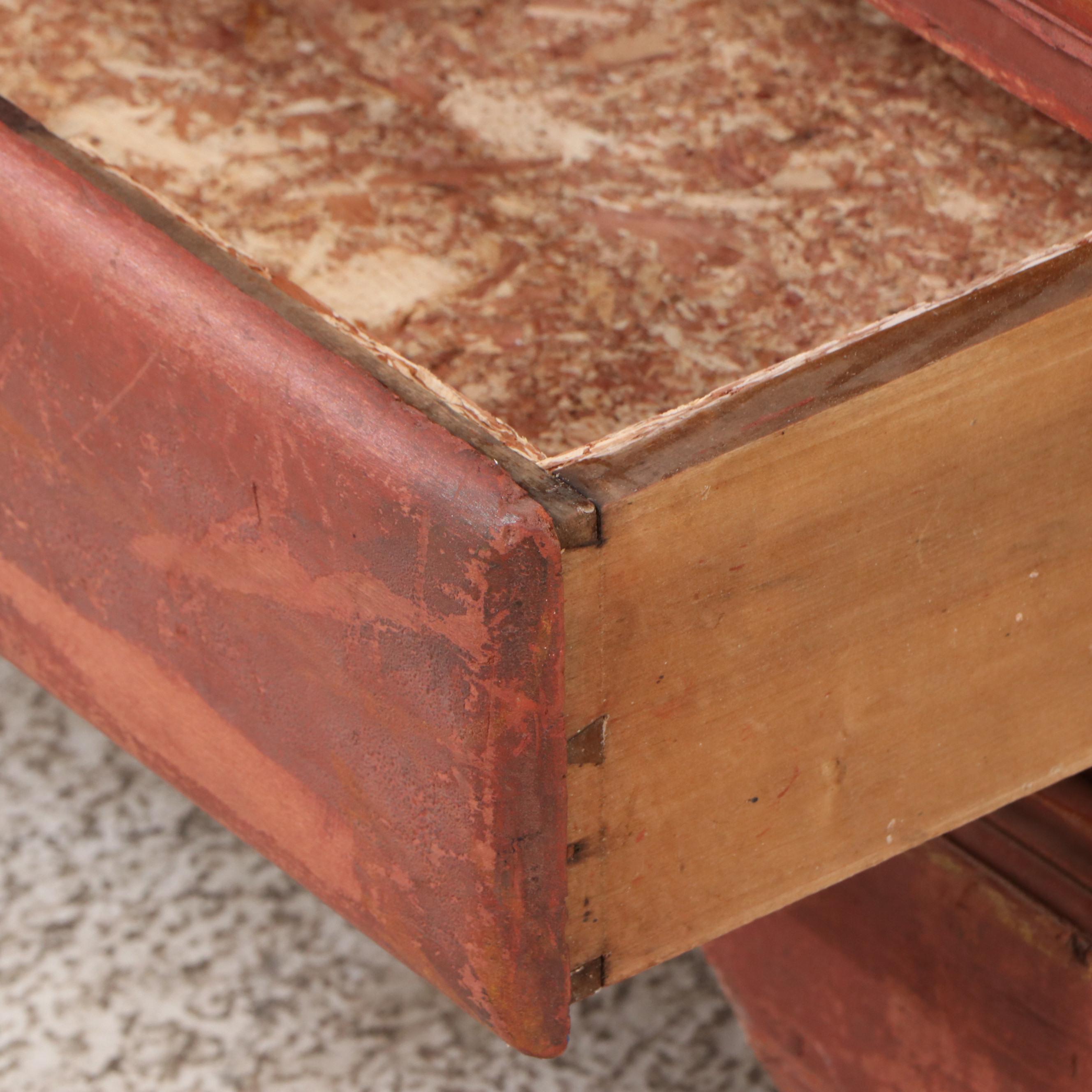 Pennsylvania Dutch Style Hand Painted Bench-Made Blanket Chest, 19th Century
