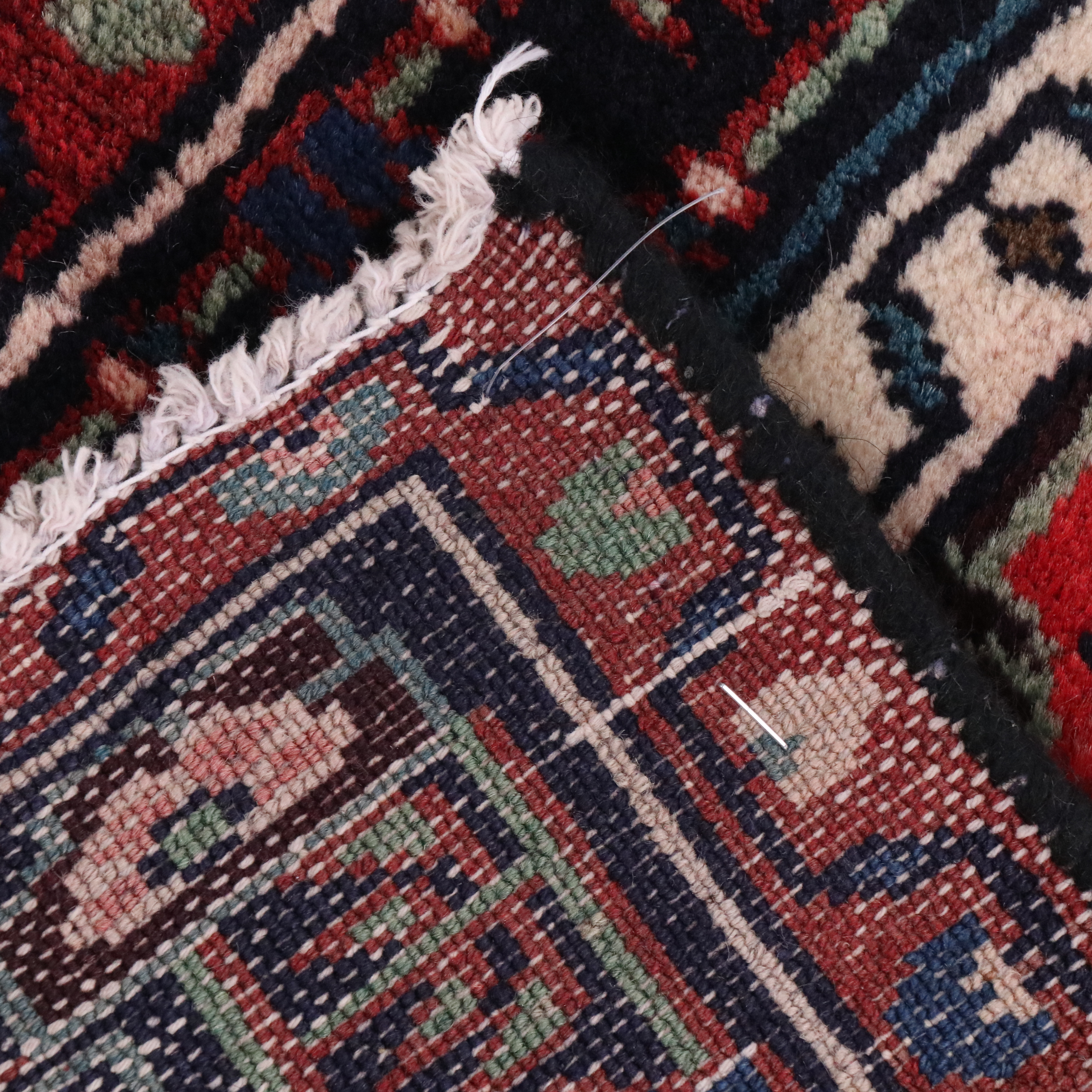 3' x 14'8 Hand-Knotted Persian Hamadan Carpet Runner