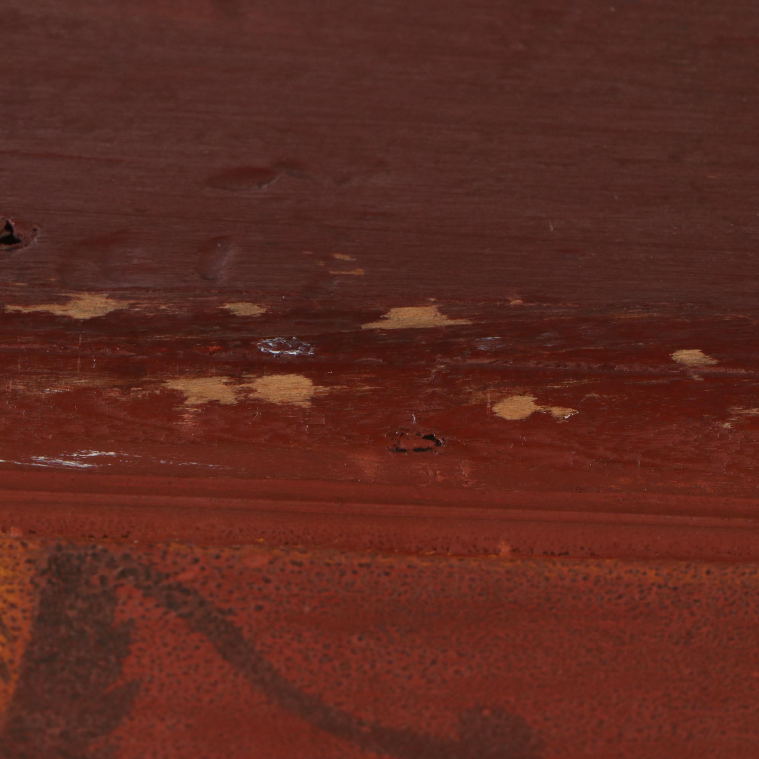 Pennsylvania Dutch Style Hand Painted Bench-Made Blanket Chest, 19th Century