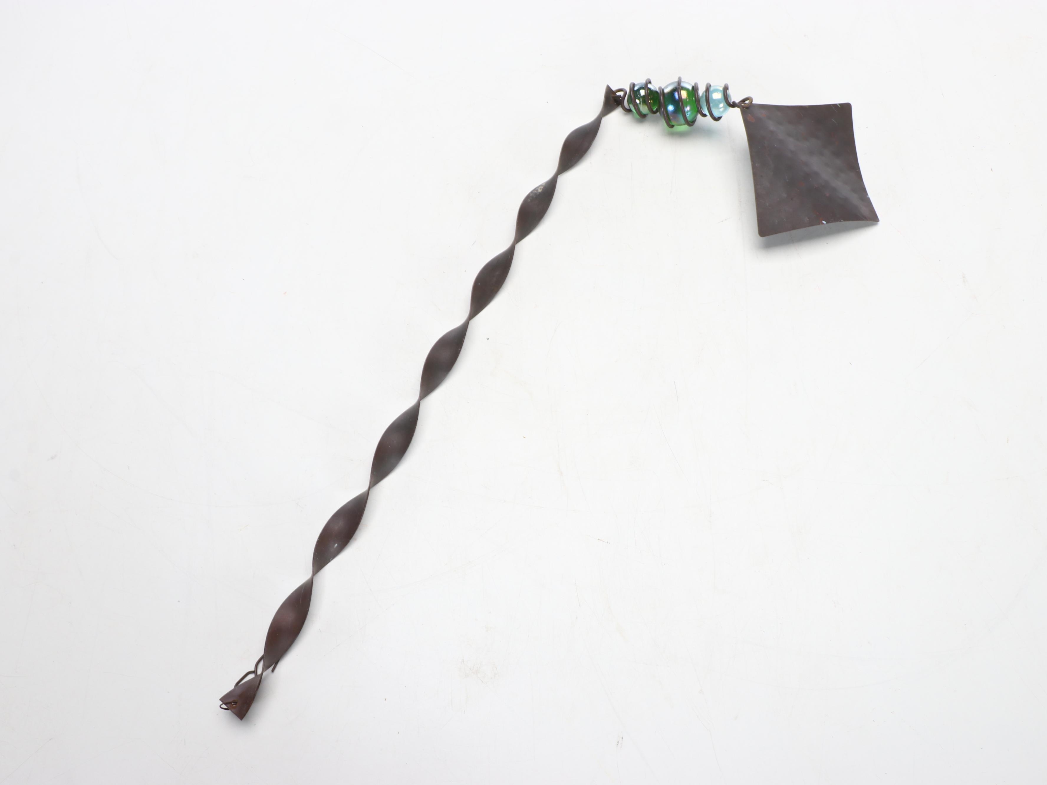 Garden Decor with Ladderback Chair, Window Frame, Garden Tools, and More