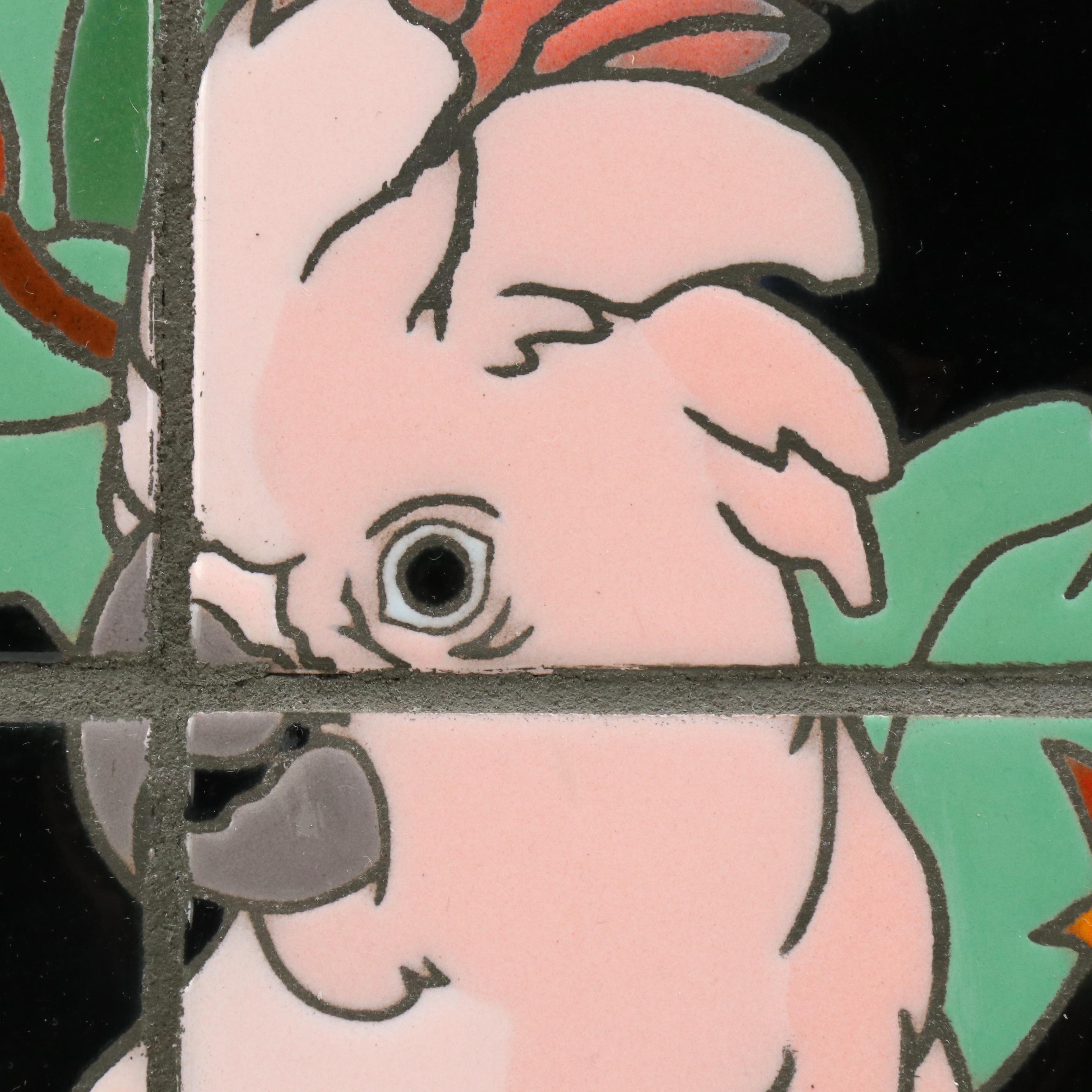 Framed Catalina Ceramic Tiles of Cockatoos