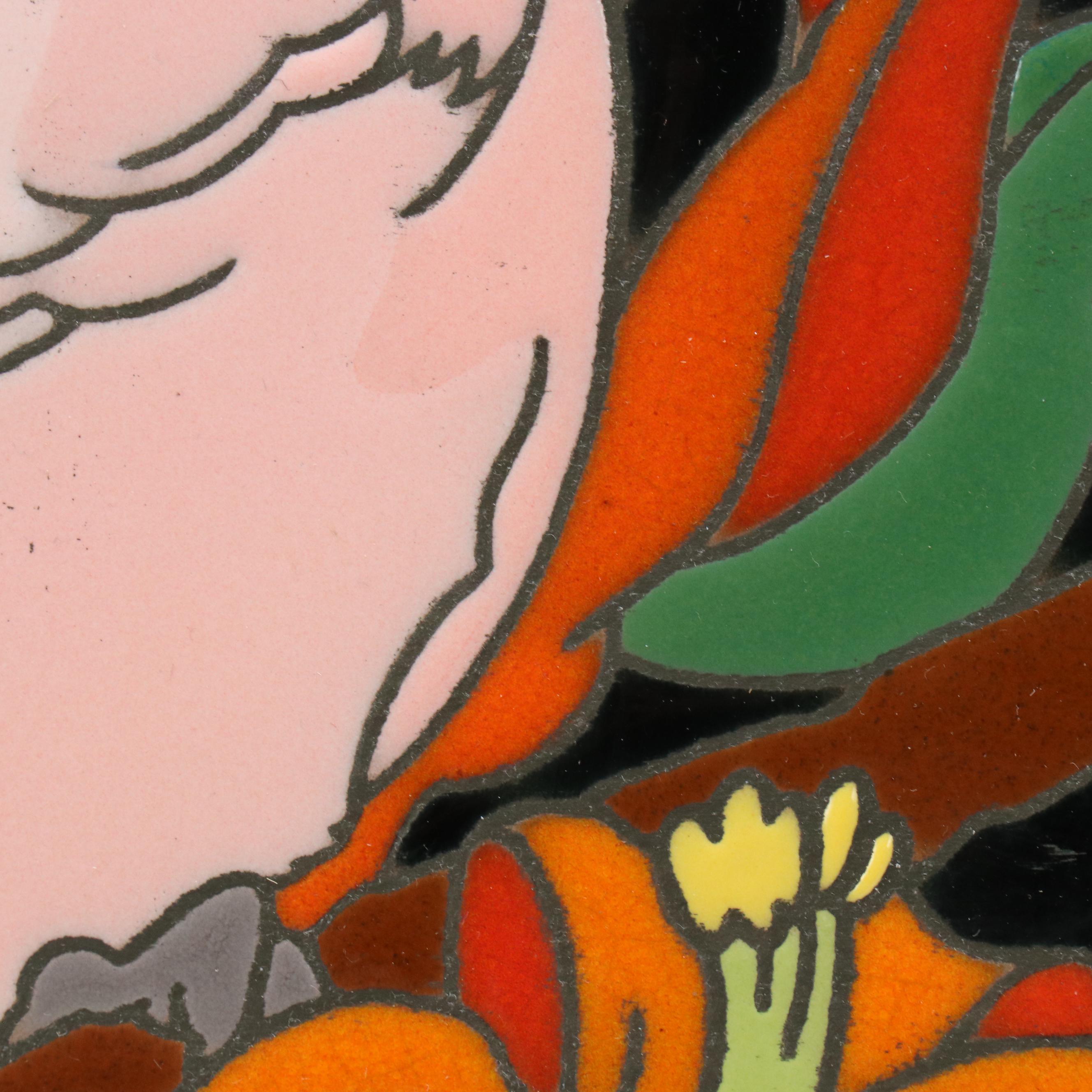 Framed Catalina Ceramic Tiles of Cockatoos