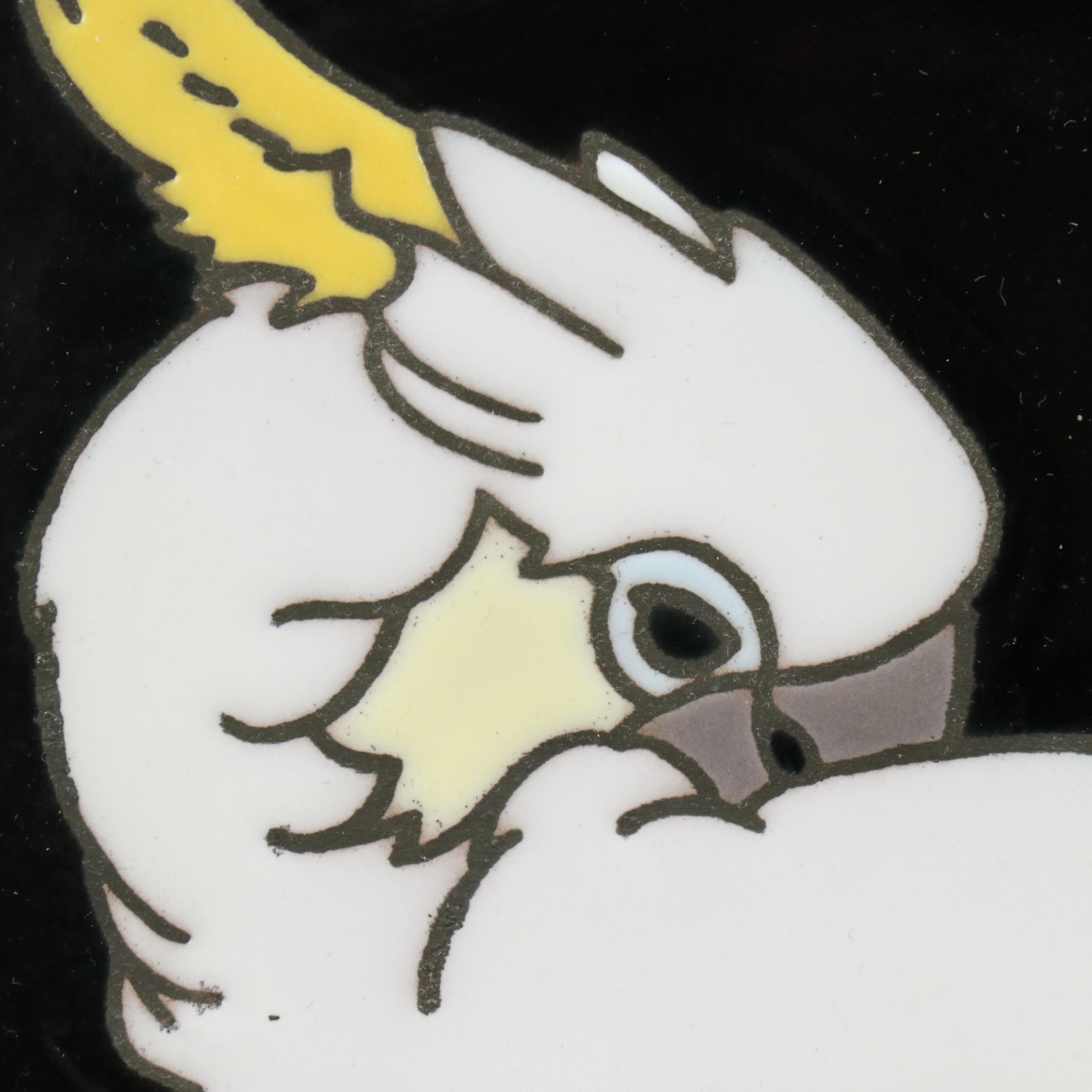 Framed Catalina Ceramic Tiles of Cockatoos