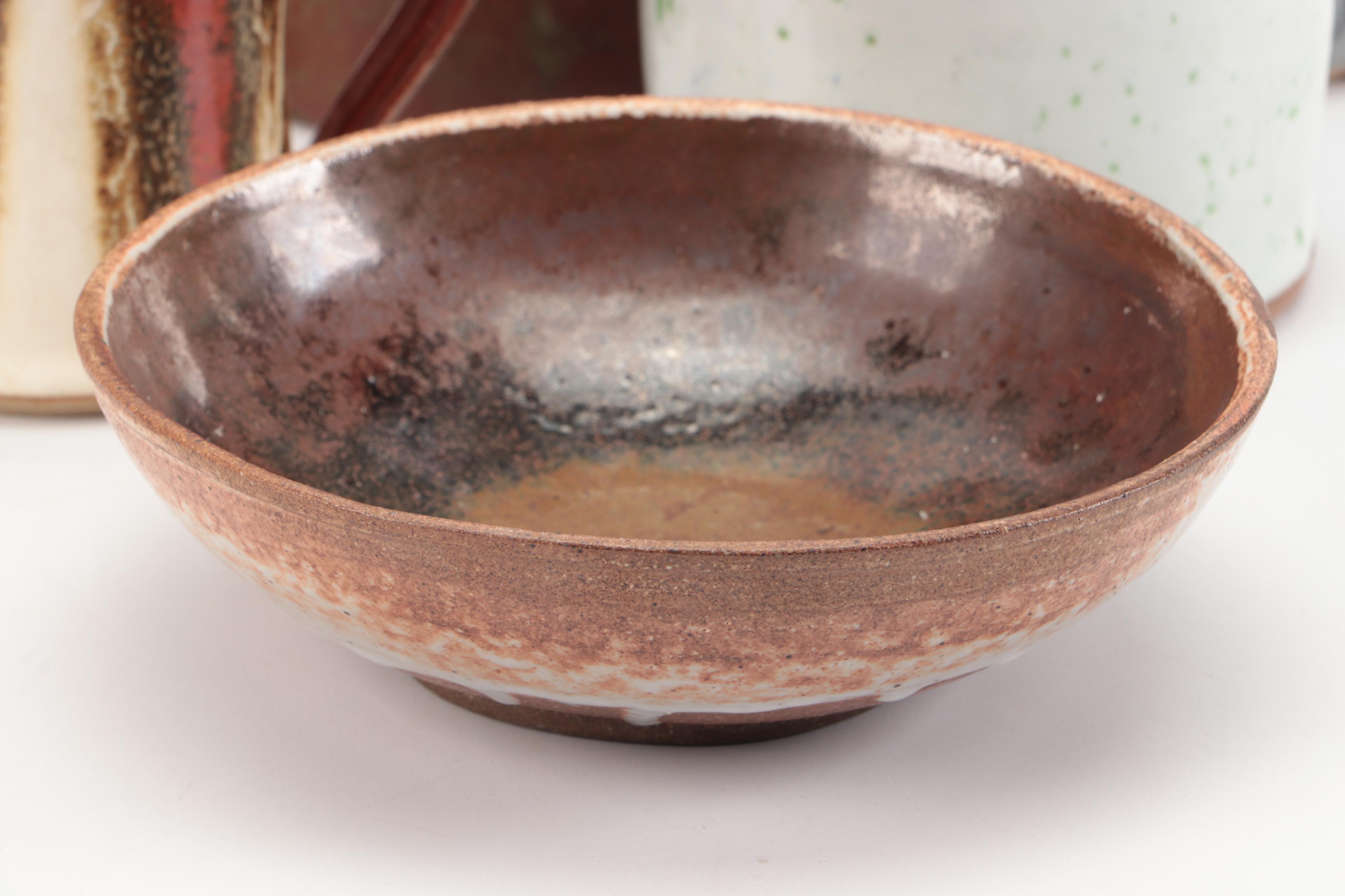 Contemporary Slab Built Candle Holder with Art Pottery Decor