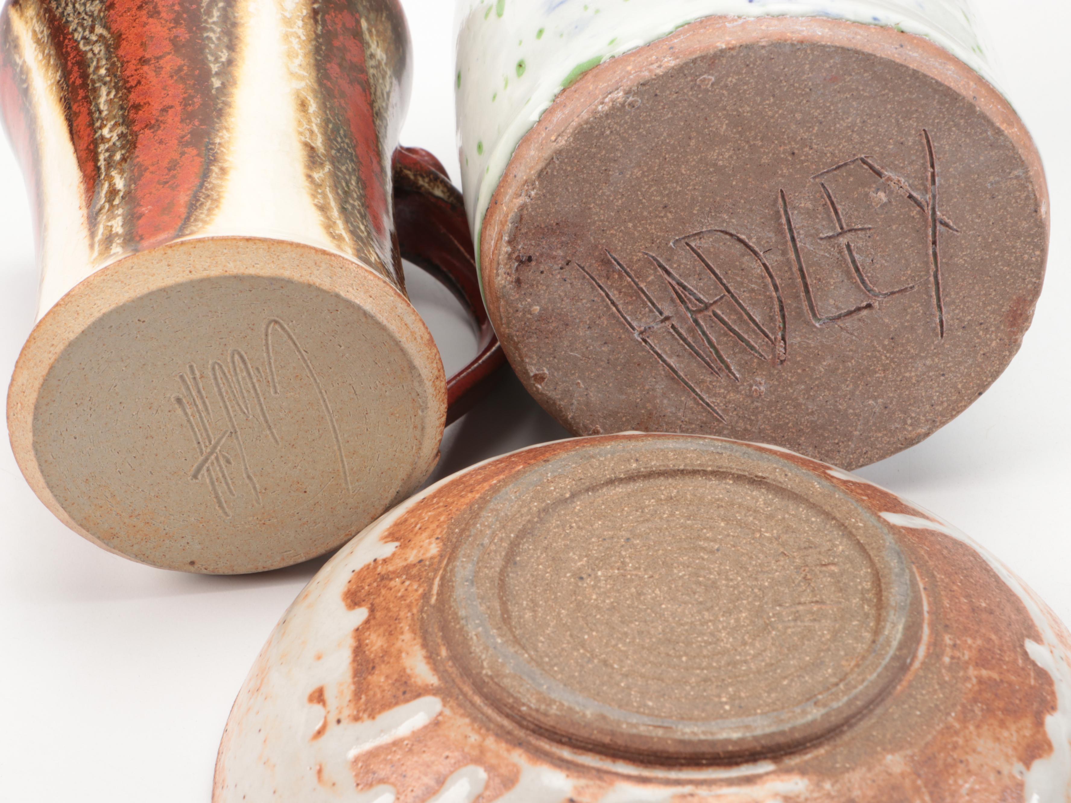 Contemporary Slab Built Candle Holder with Art Pottery Decor