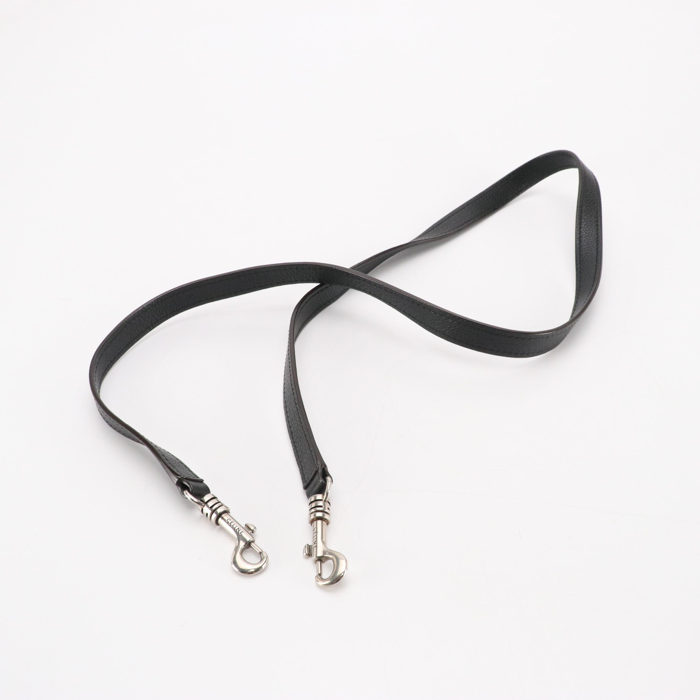 Céline Nano Two-Way Luggage Tote in Black Grained Calfskin Leather