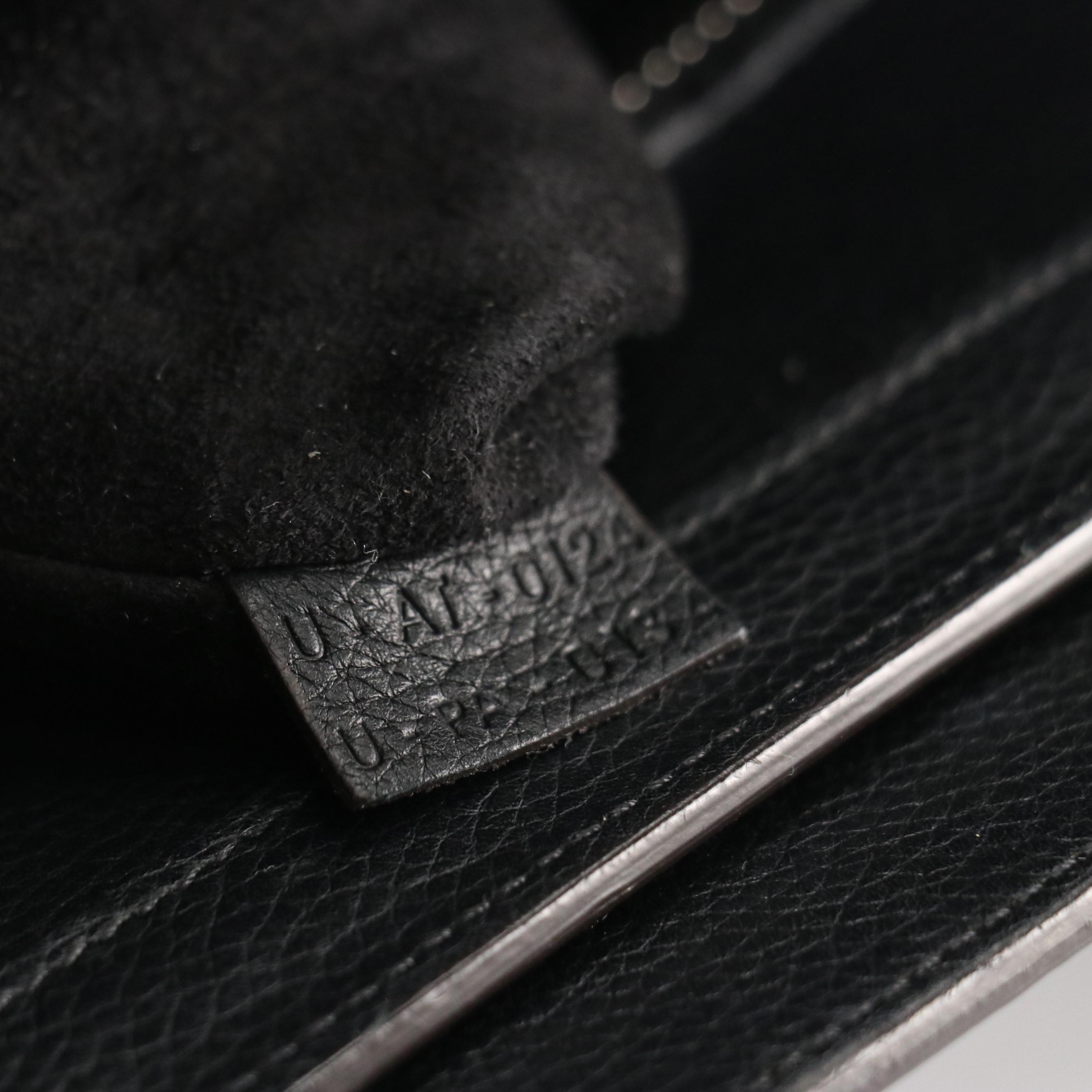 Celine Micro Luggage Tote in Black Grained Calfskin Leather