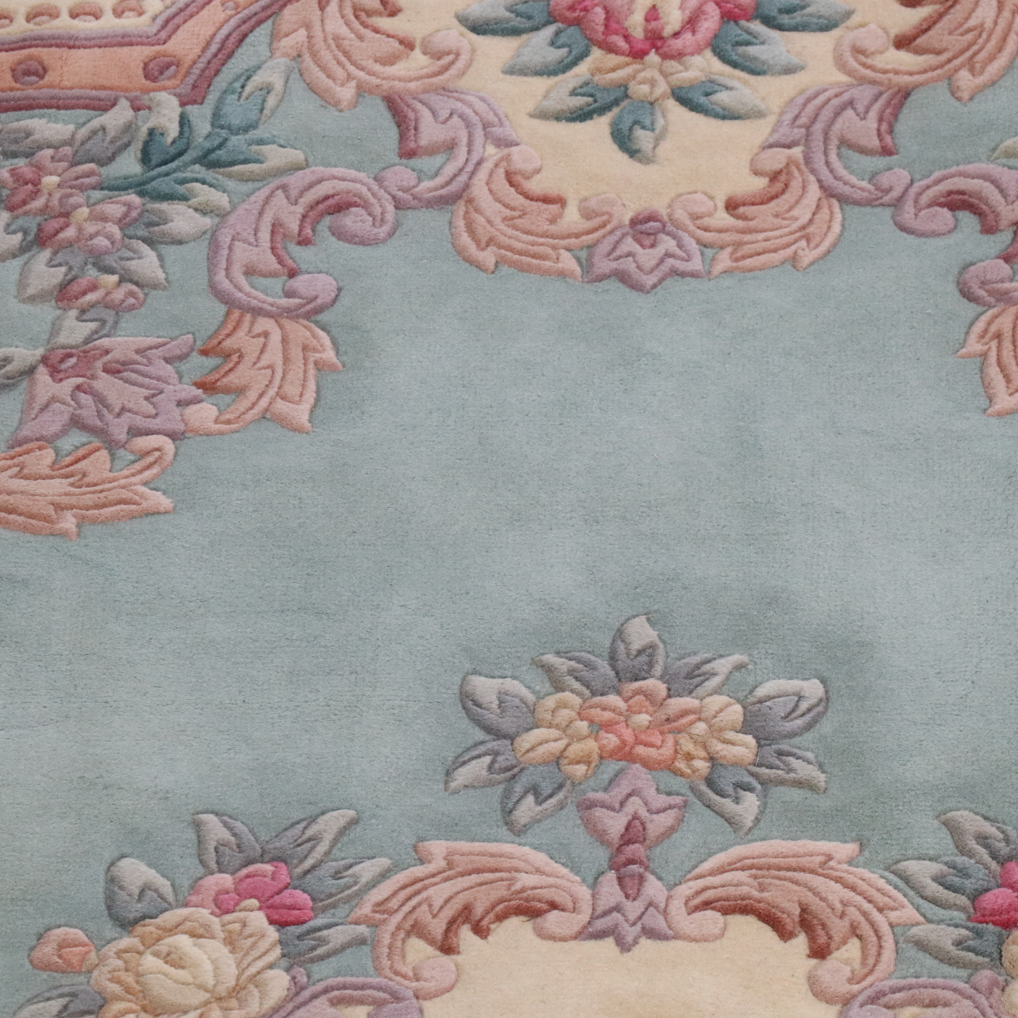 5'6 x 9'1 Hand-Knotted Sino-French Aubusson Area Rug