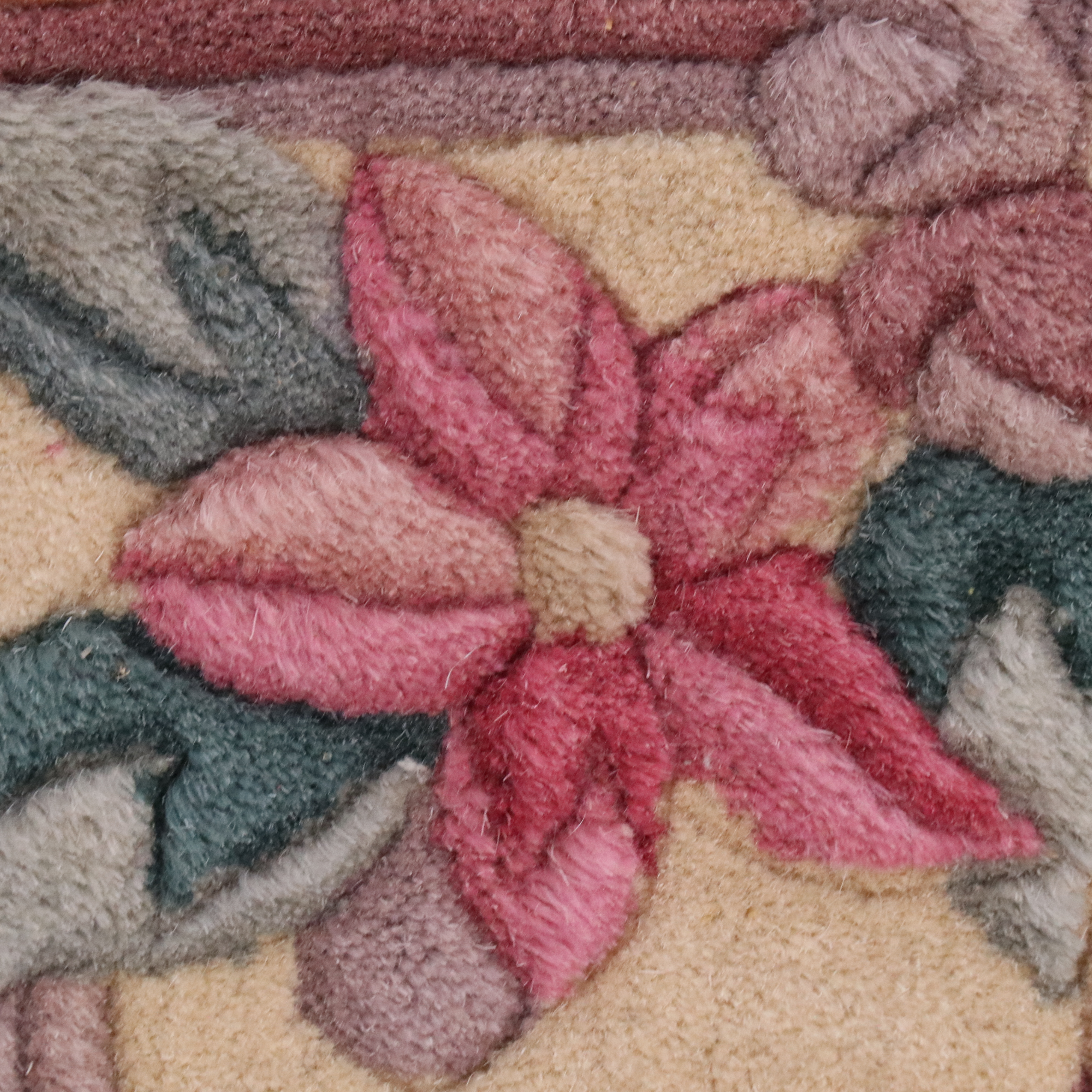 5'6 x 9'1 Hand-Knotted Sino-French Aubusson Area Rug