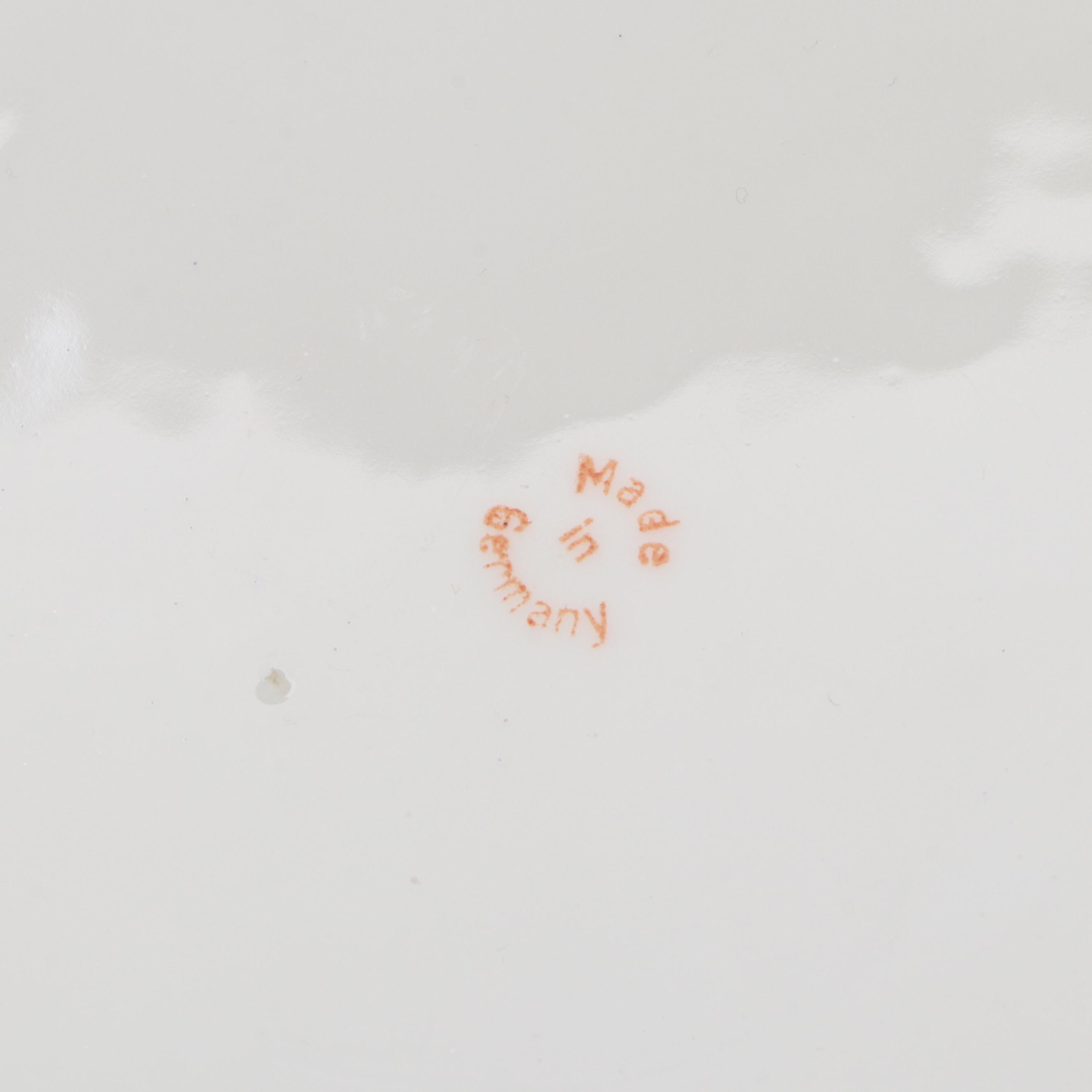 Steubenville, German and Other Porcelain Floral Bowl