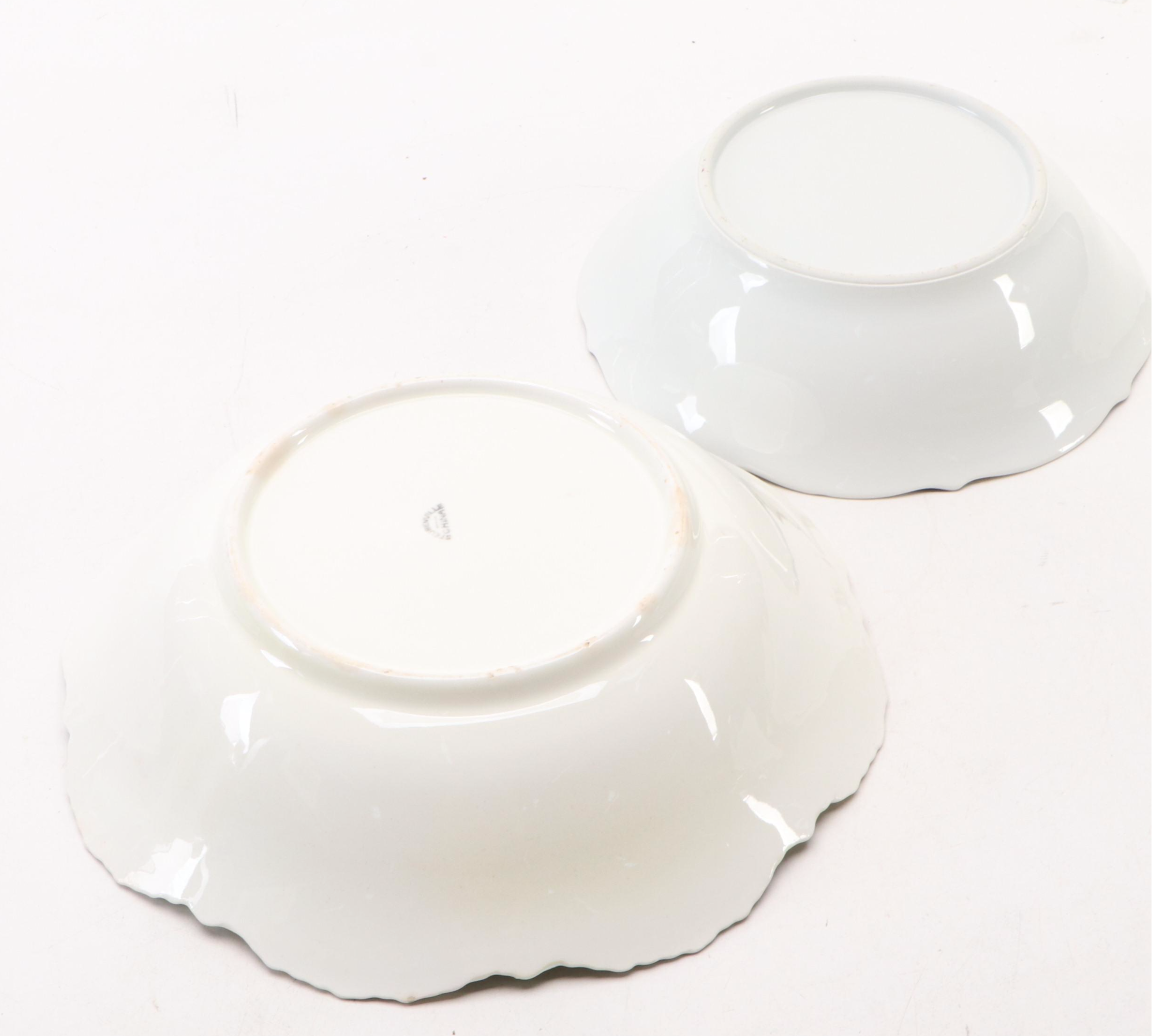 Steubenville, German and Other Porcelain Floral Bowl