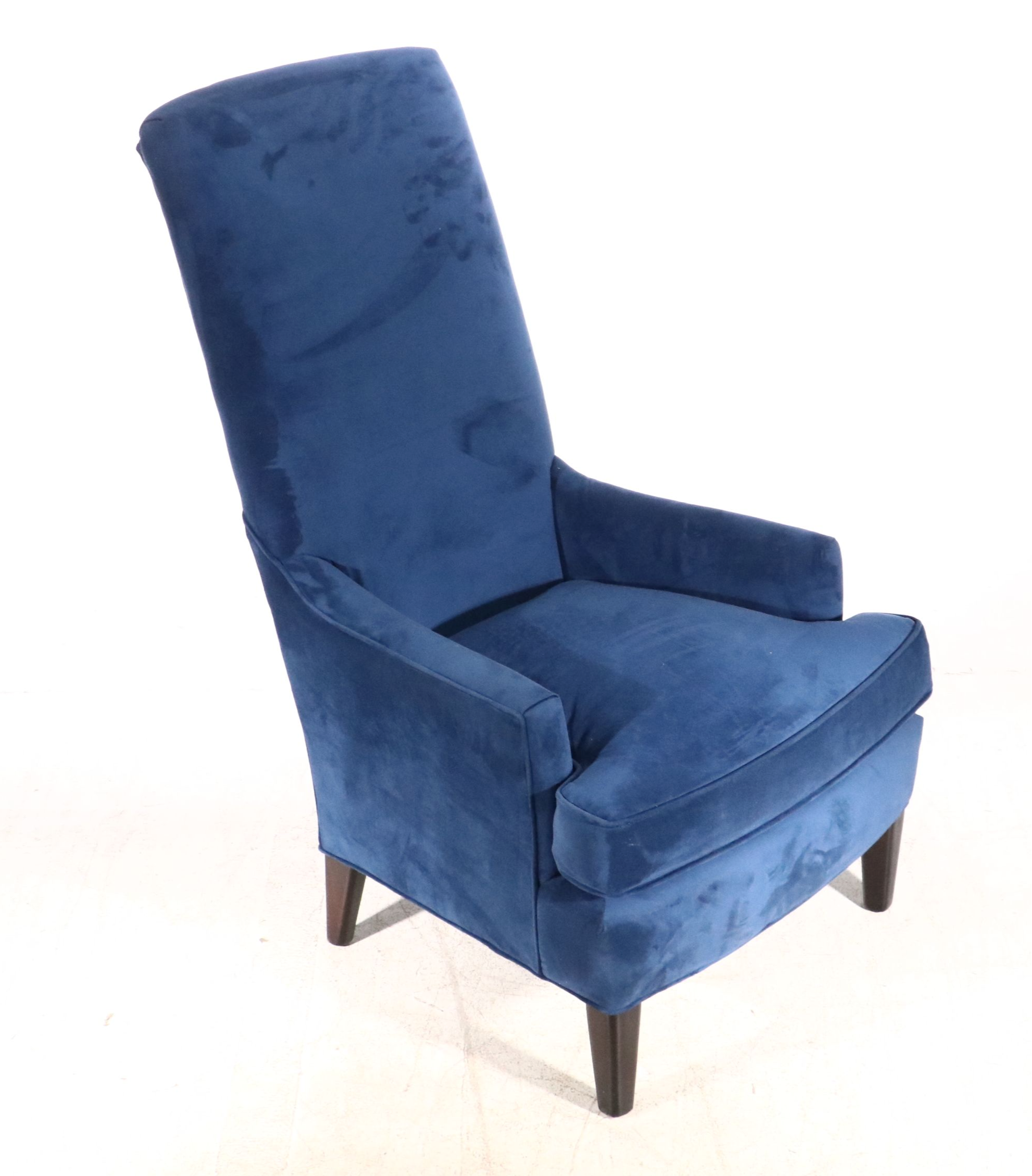 Modernist High-Back Upholstered Armchairs, 21st Century