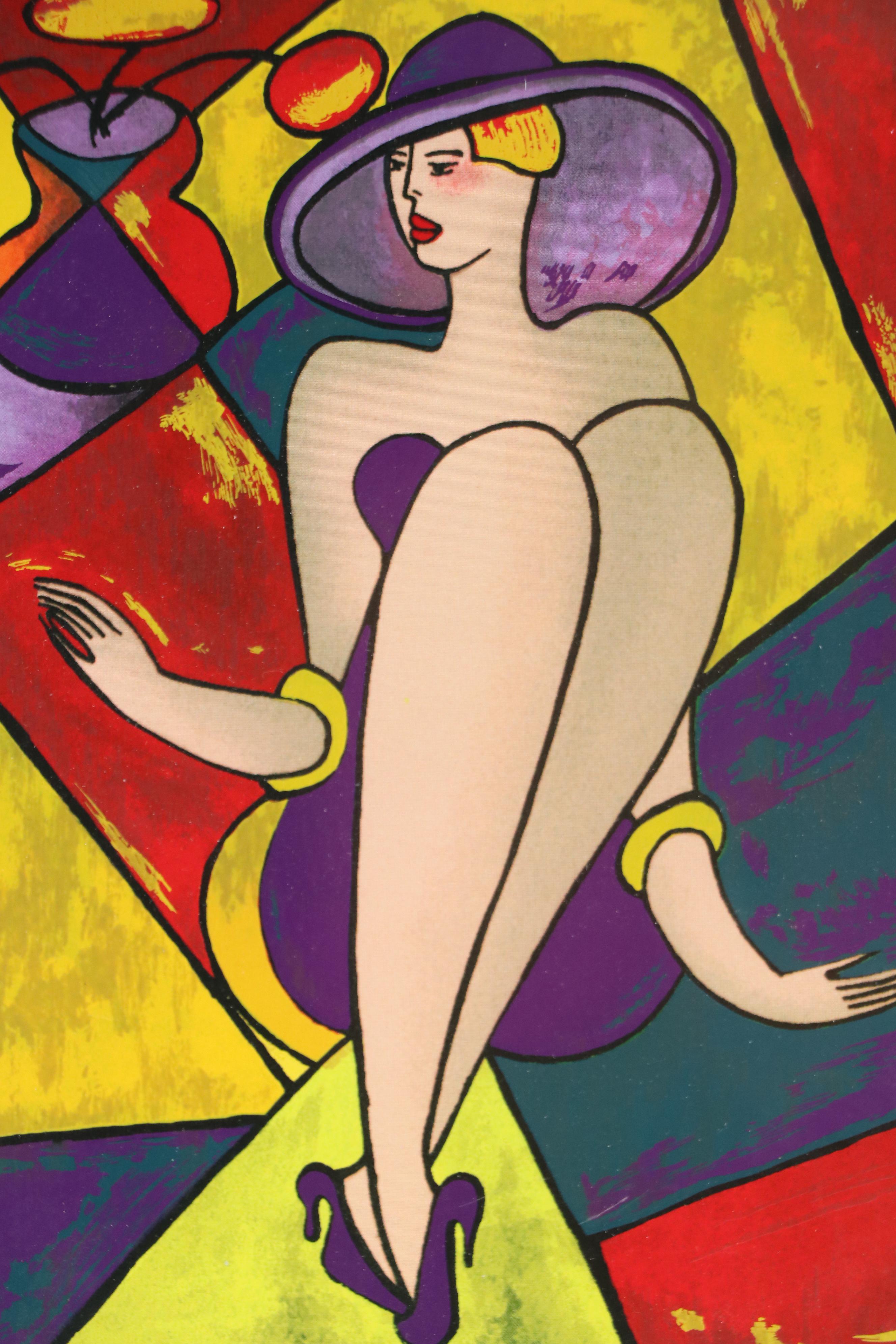 Linda Le Kinff Figural Serigraph "Debbie," 1998