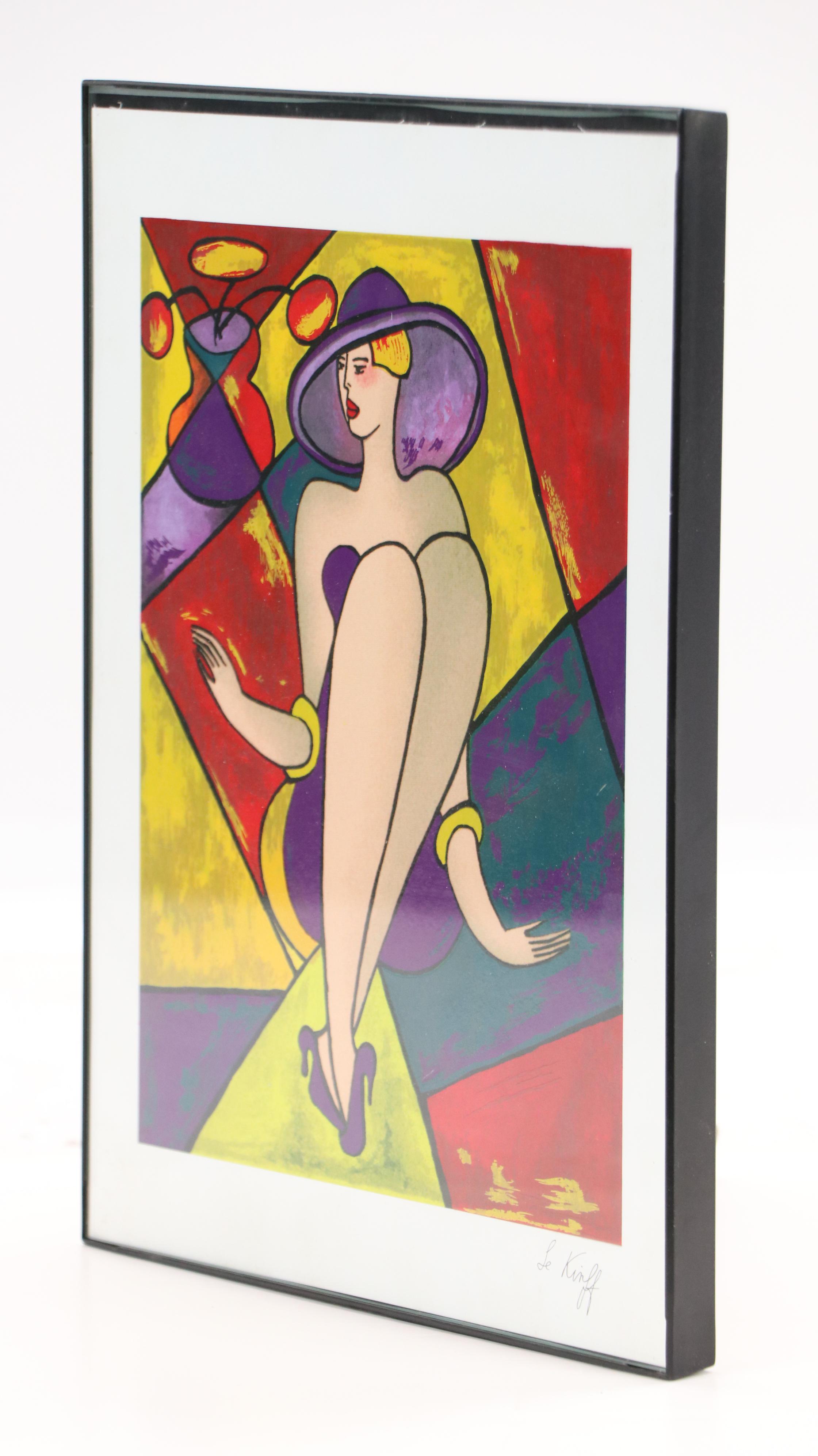 Linda Le Kinff Figural Serigraph "Debbie," 1998