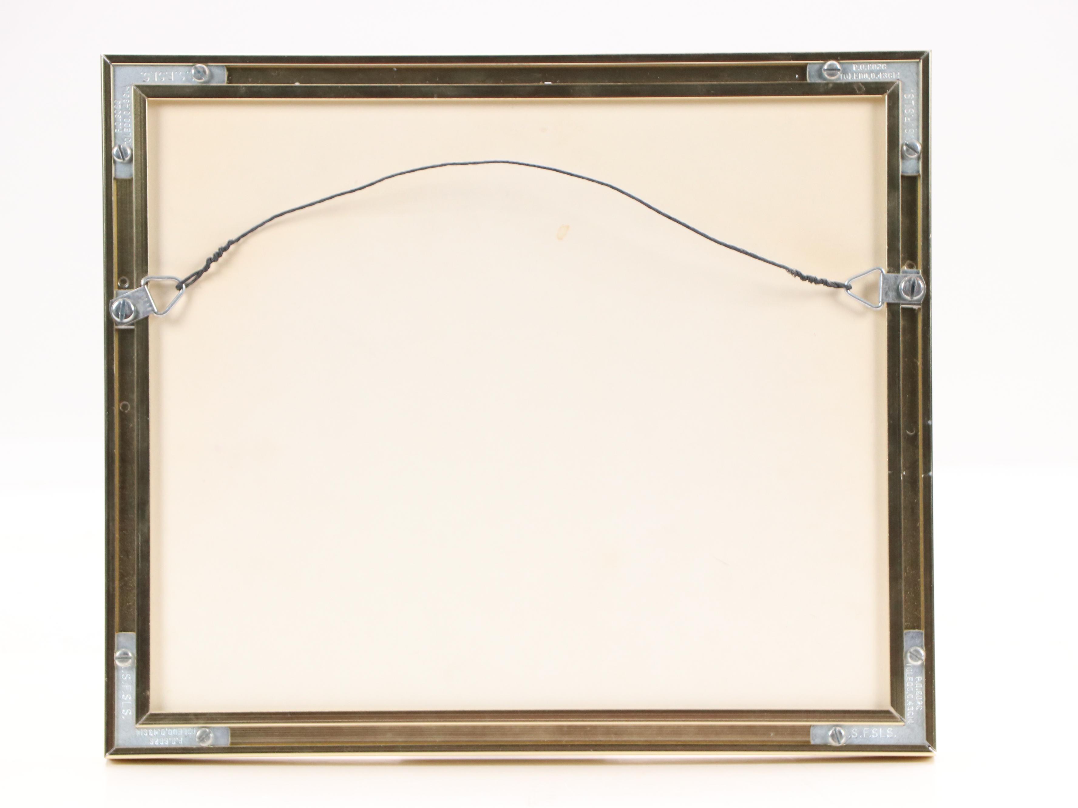 George Ahgupuk Ink Drawing on Reindeer Skin of Village Scene with Dogs, 20th C.