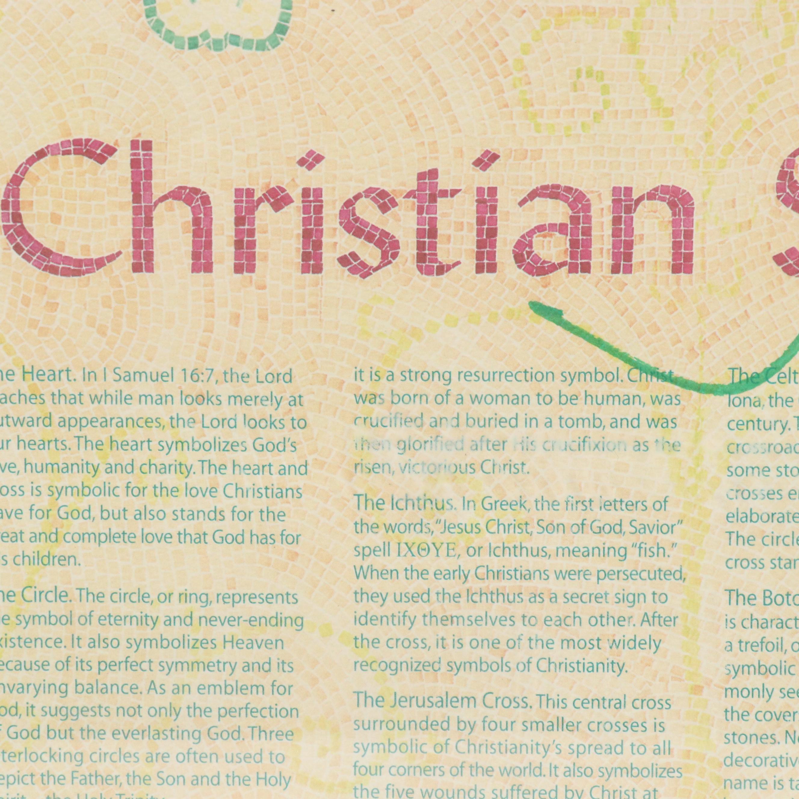 James Avery Offset Lithograph "Christian Symbols," 2008