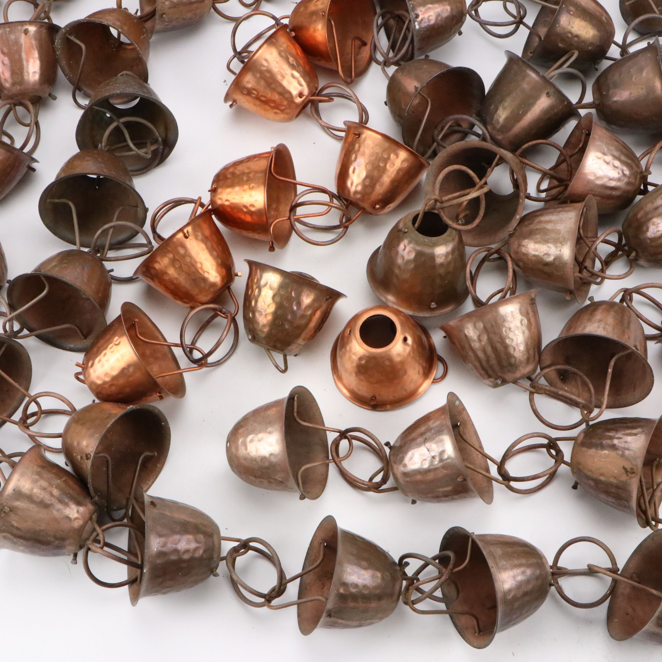 Hammered Copper Rain Chains
