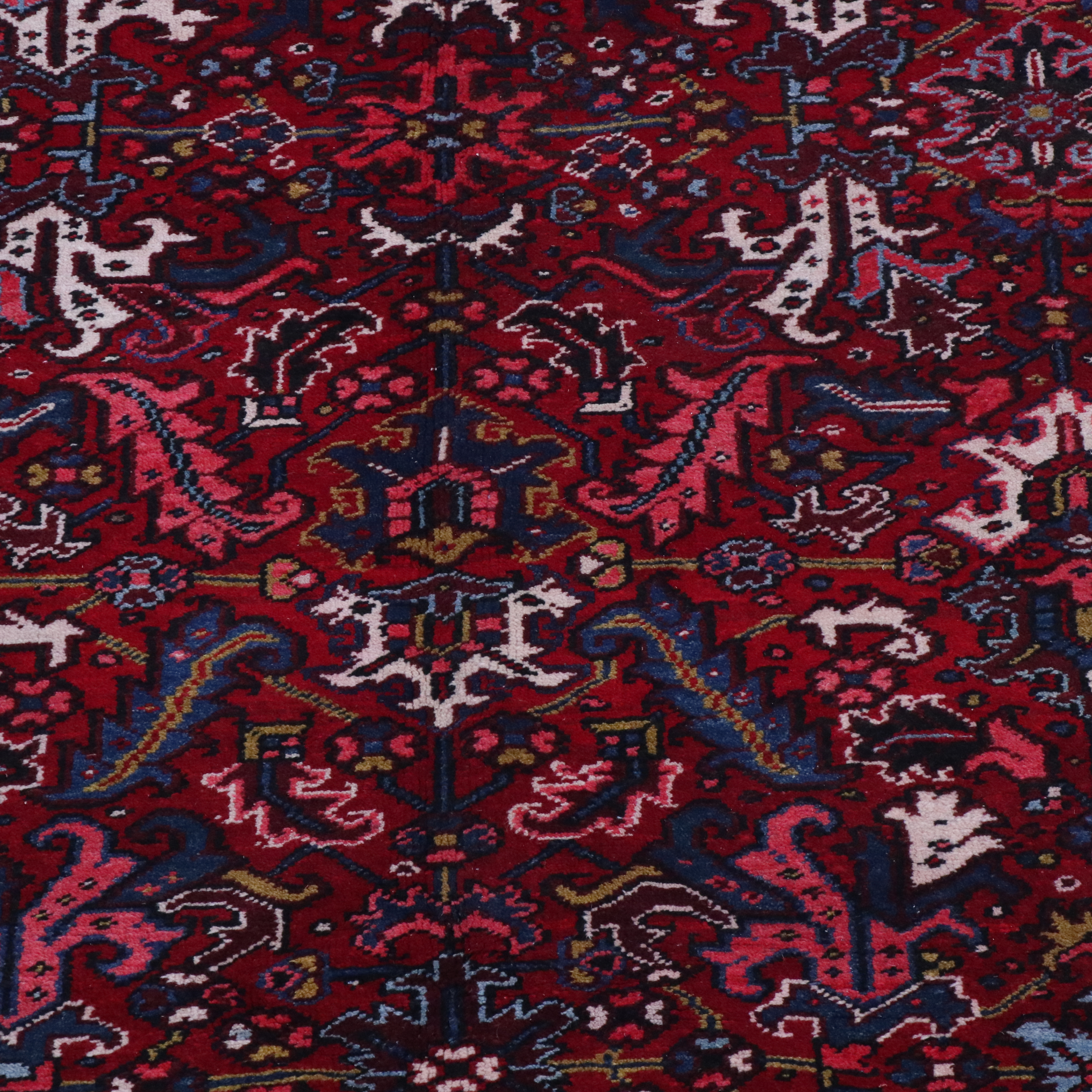 6'10 x 10'1 Hand-Knotted Persian Heriz Area Rug