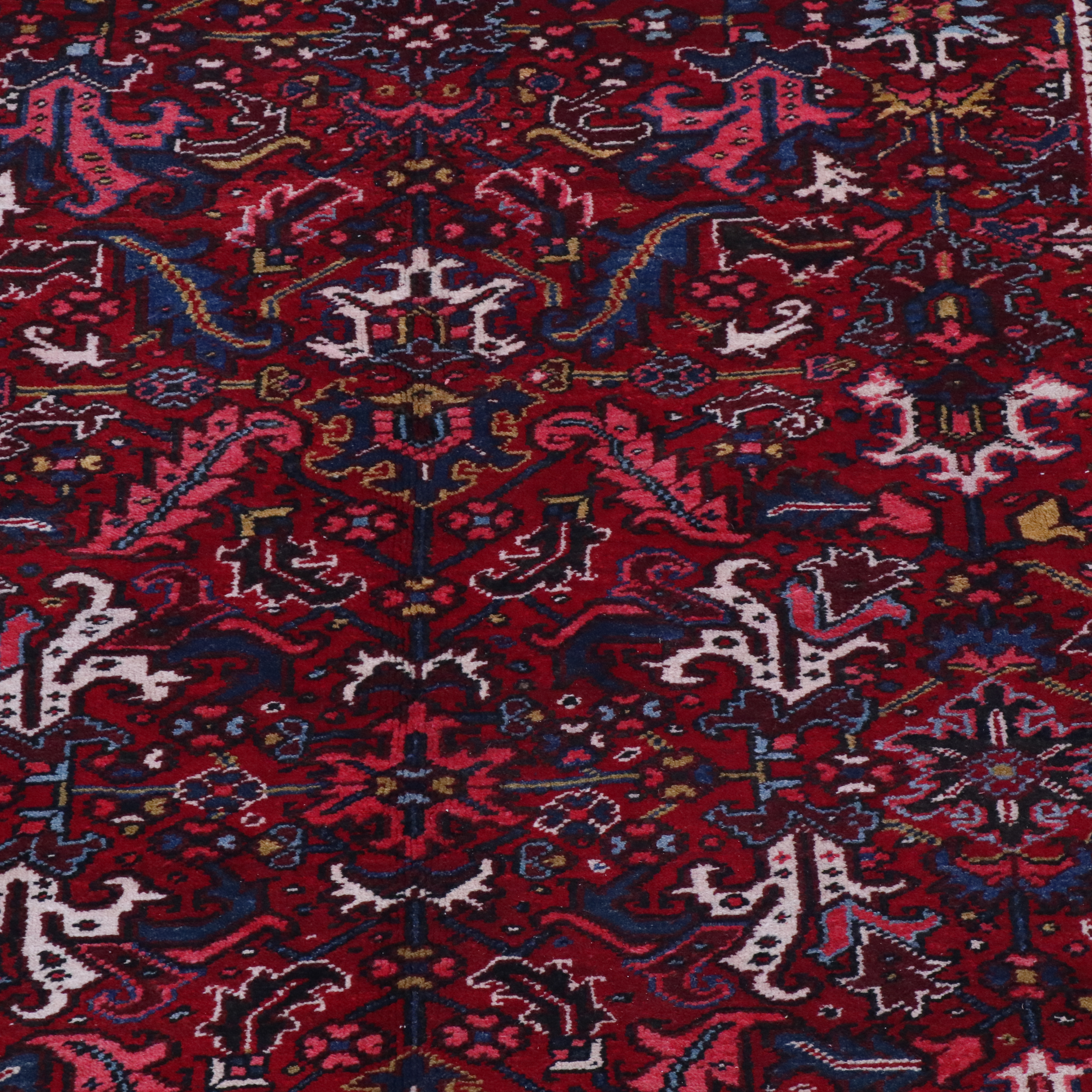 6'10 x 10'1 Hand-Knotted Persian Heriz Area Rug