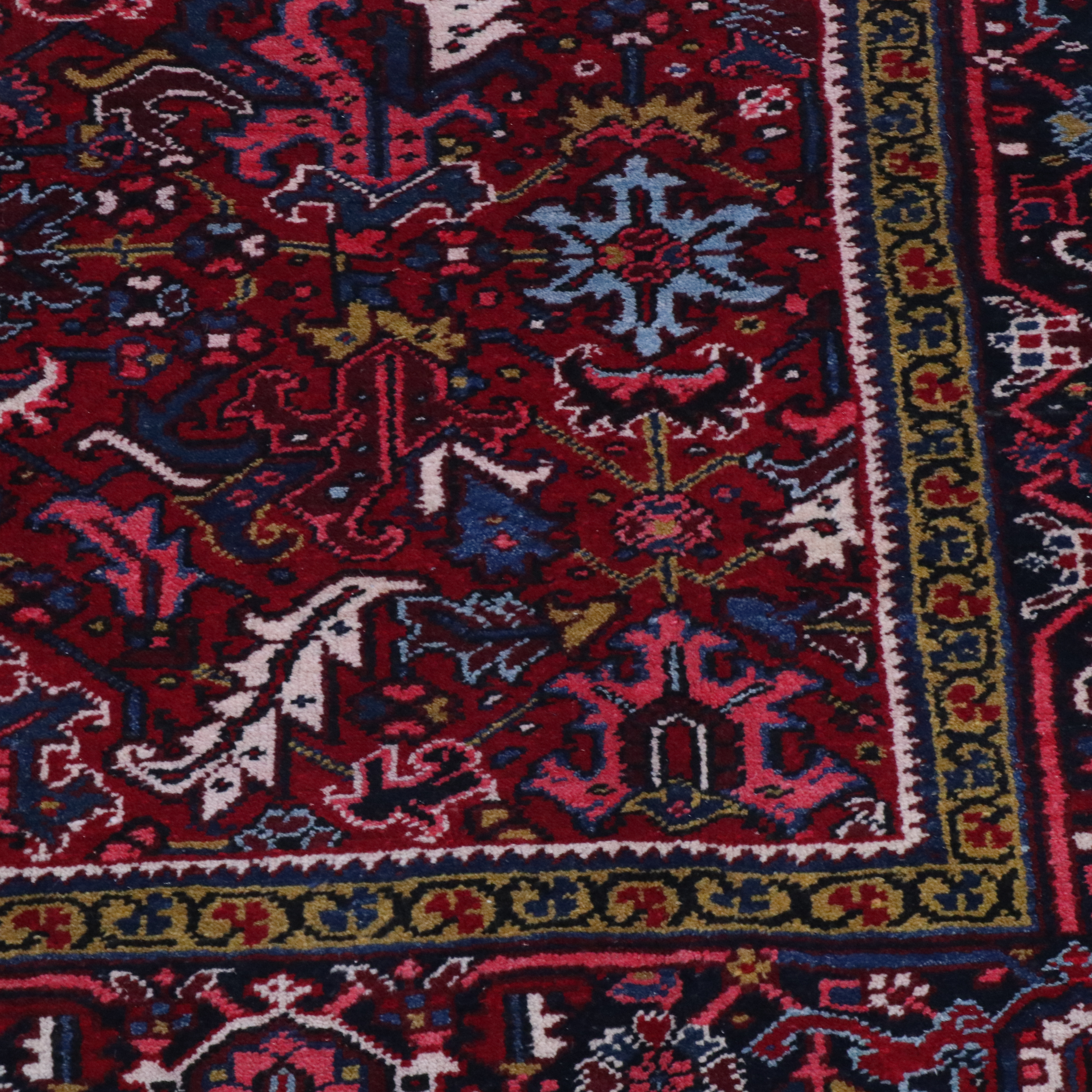 6'10 x 10'1 Hand-Knotted Persian Heriz Area Rug