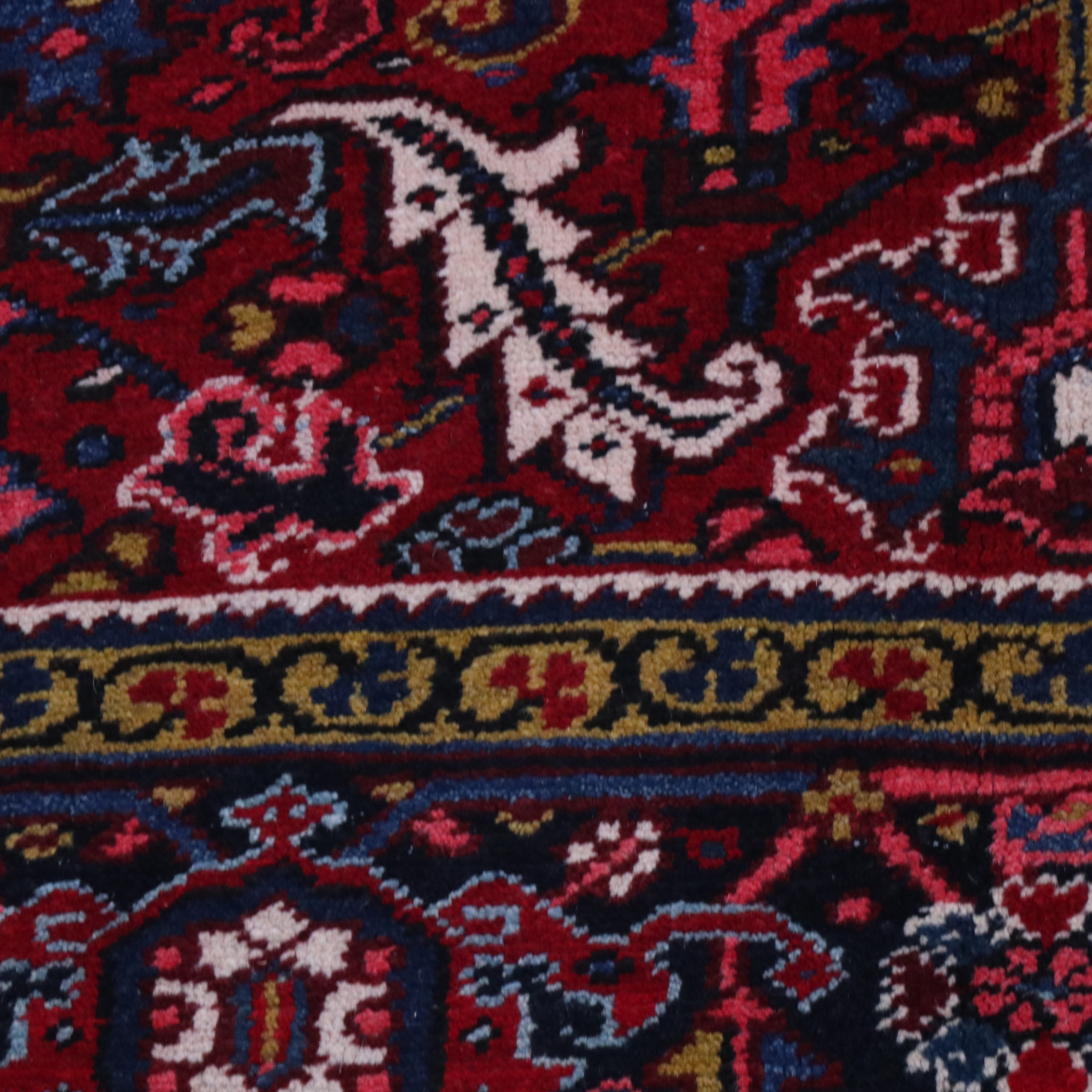 6'10 x 10'1 Hand-Knotted Persian Heriz Area Rug