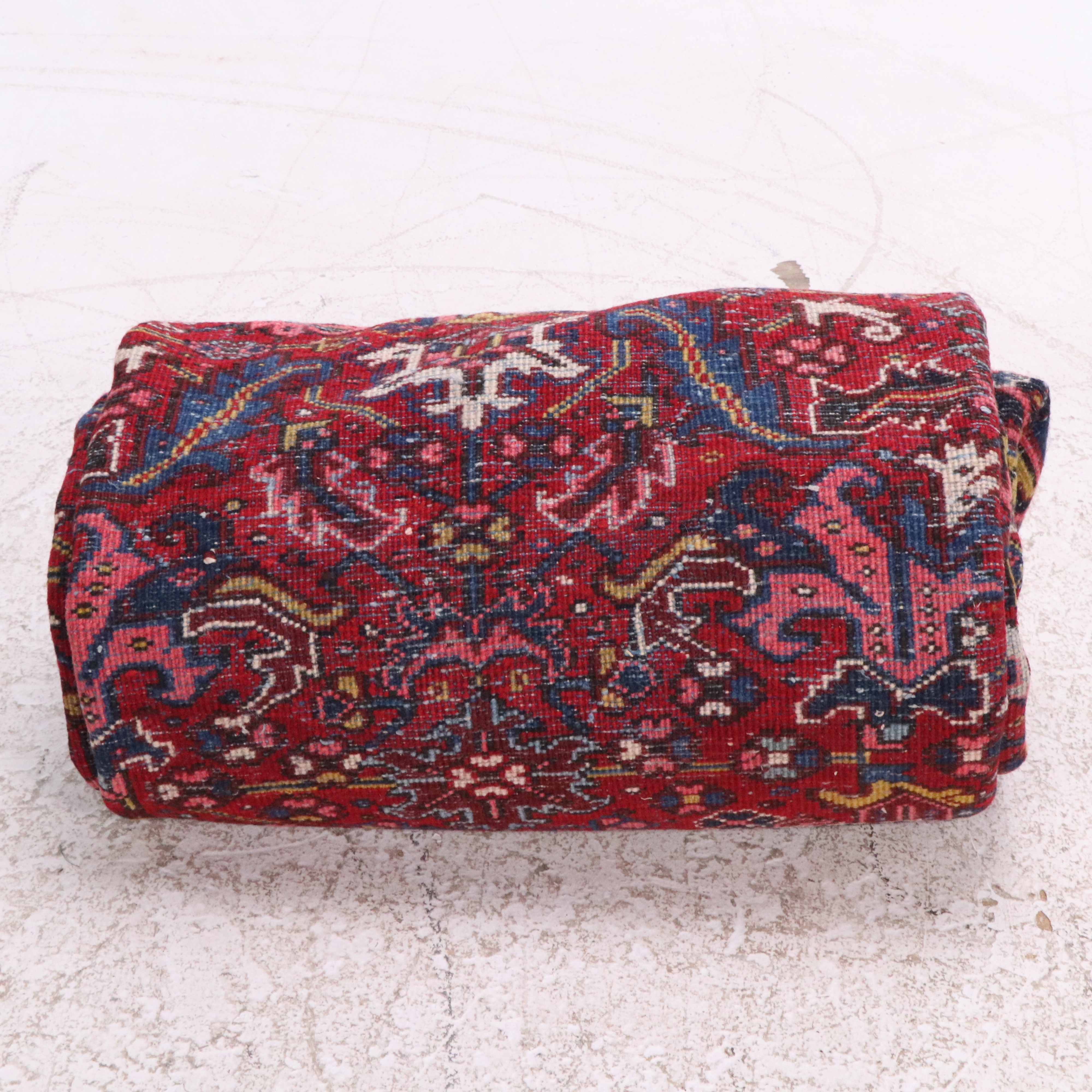 6'10 x 10'1 Hand-Knotted Persian Heriz Area Rug