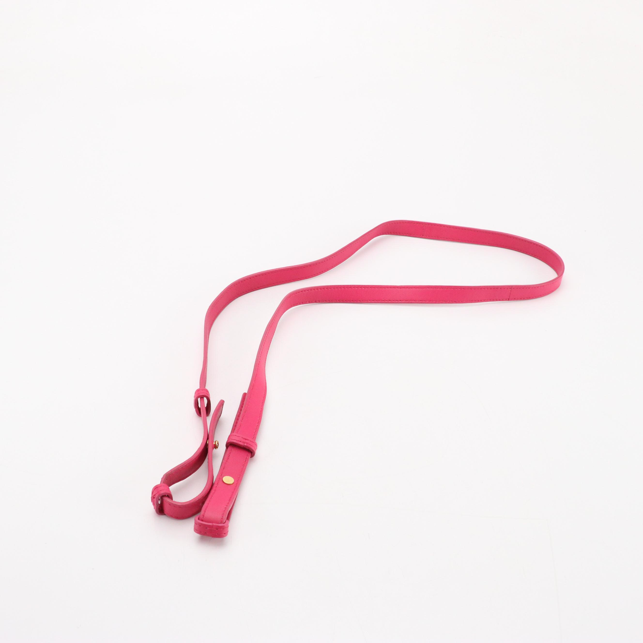 Saint Laurent YSL Sac Cabas Two-Way Bag in Hot Pink Calfskin Leather